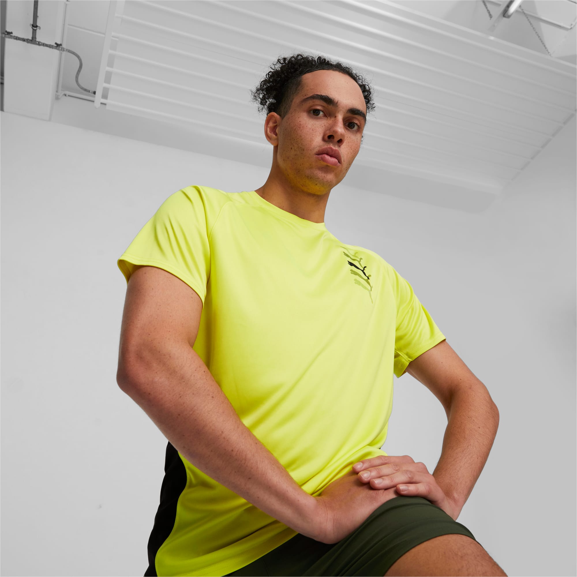PUMA Fit Men s Logo Training Graphic Tee black PUMA