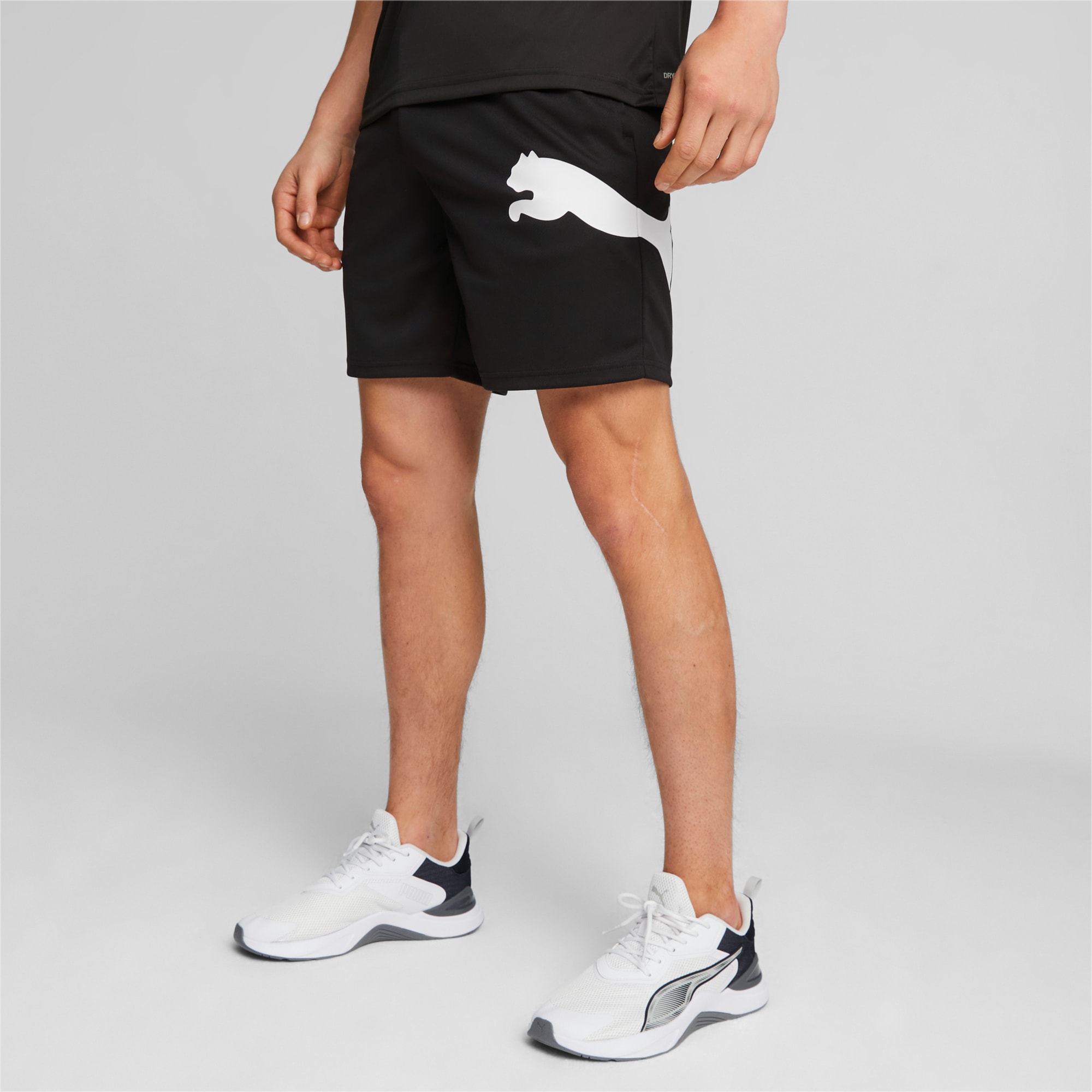Mens black sale puma shorts