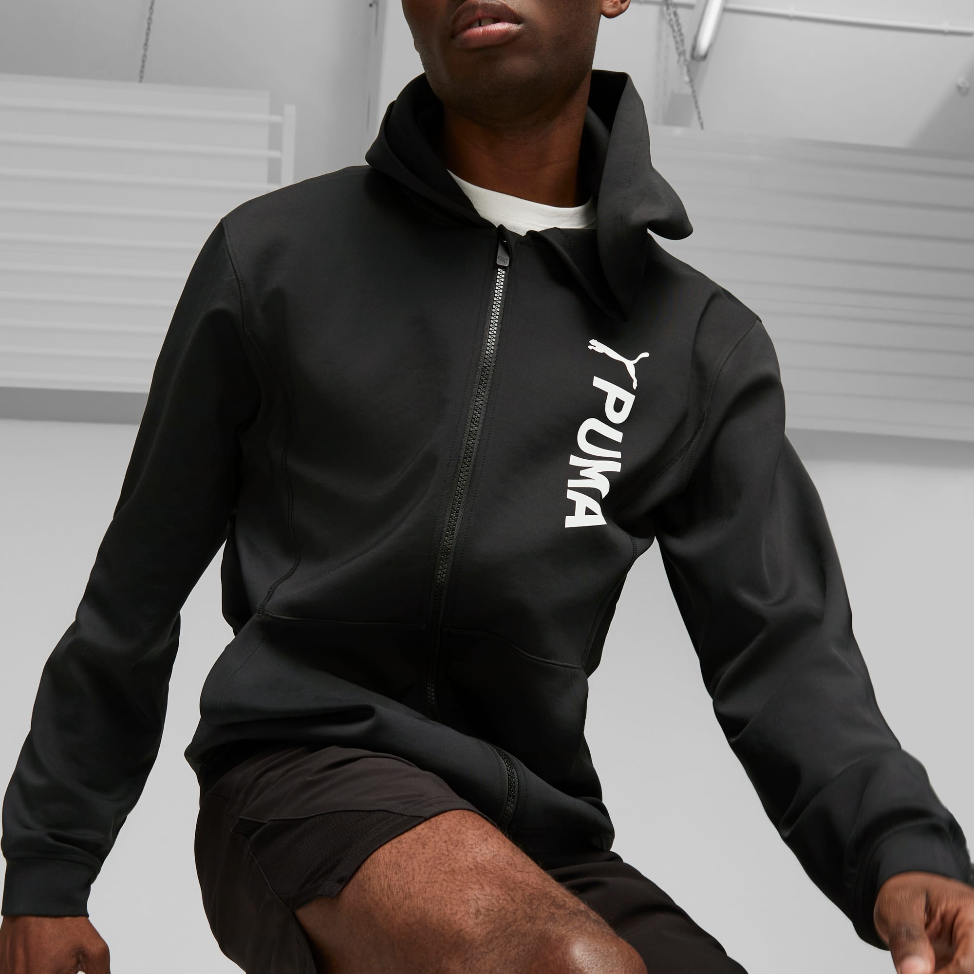 PUMA Fit Double Knit Men's Full-Zip Hoodie