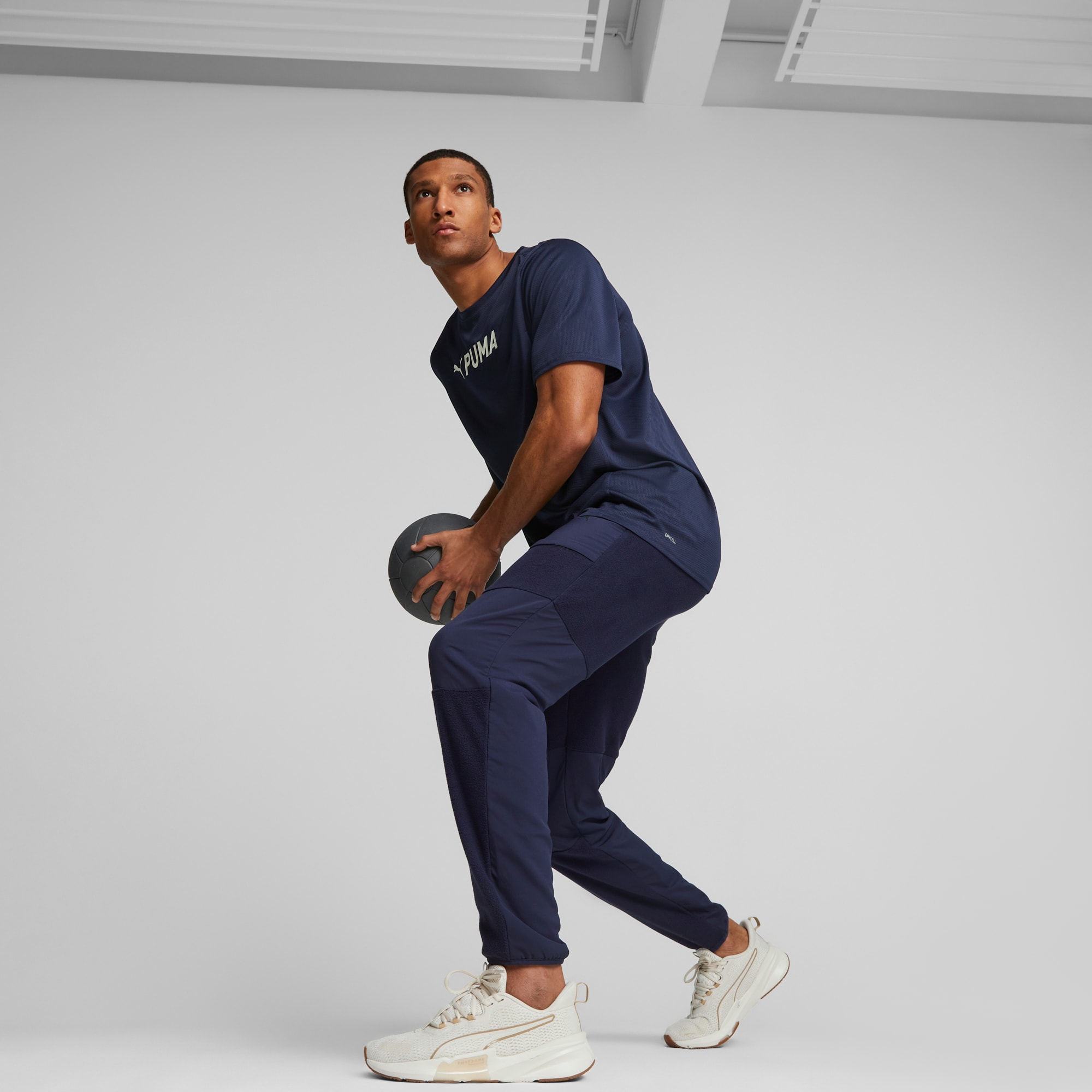 Pantalon de jogging en polyester et élasthanne PUMA FIT Homme