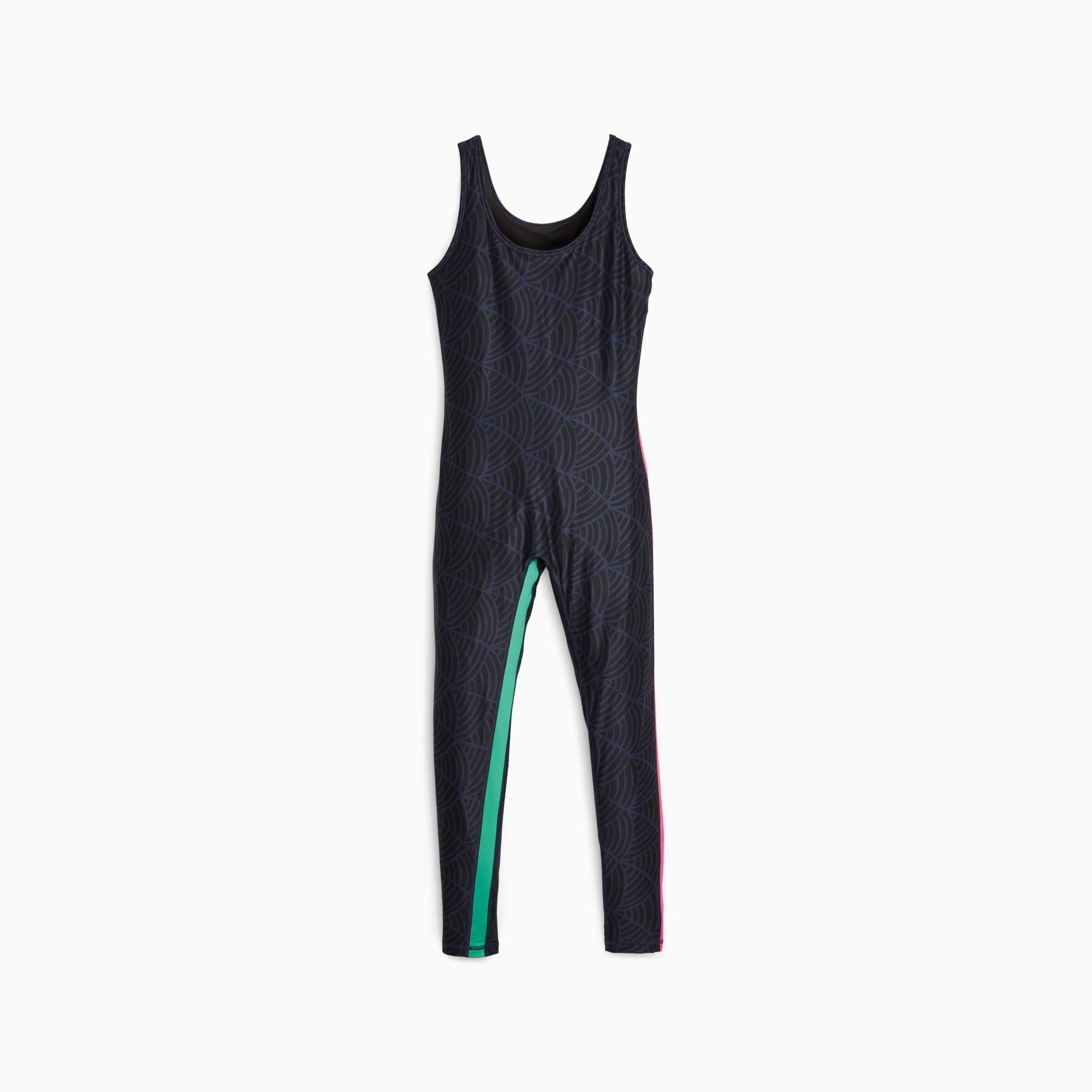 Puma tape long sleeve zip bodysuit top