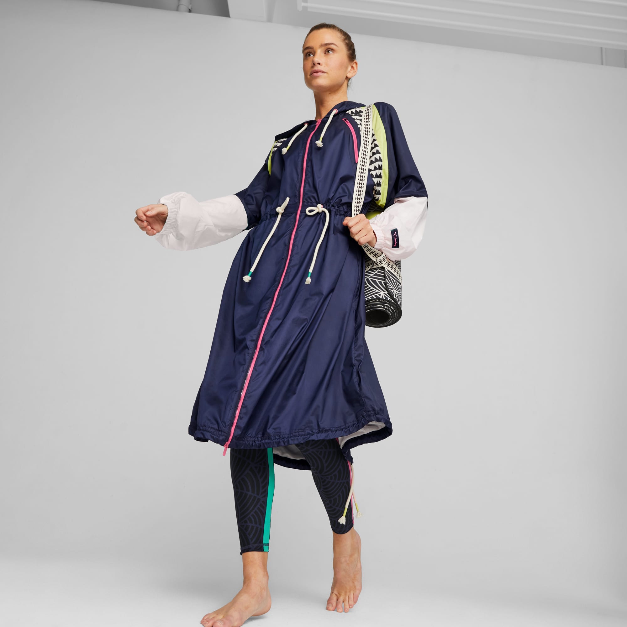 PUMA x lemlem Women s Training Anorak PUMA Navy Multi PUMA