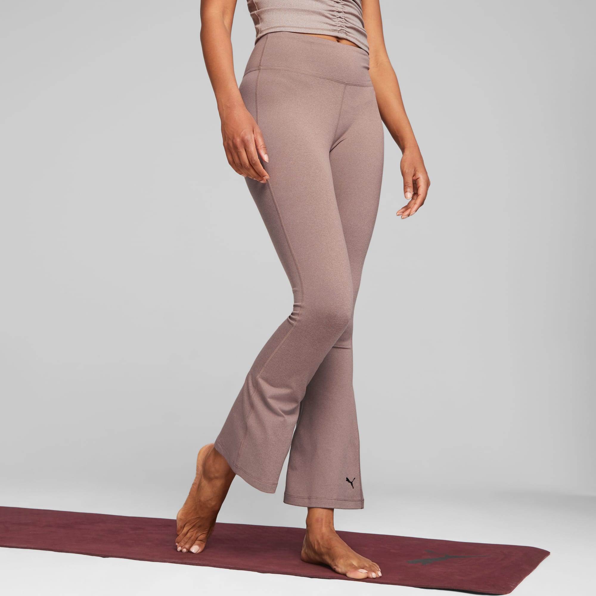 PUMA Yoga Studio yogini luxe high waist 7/8 leggings in light pink