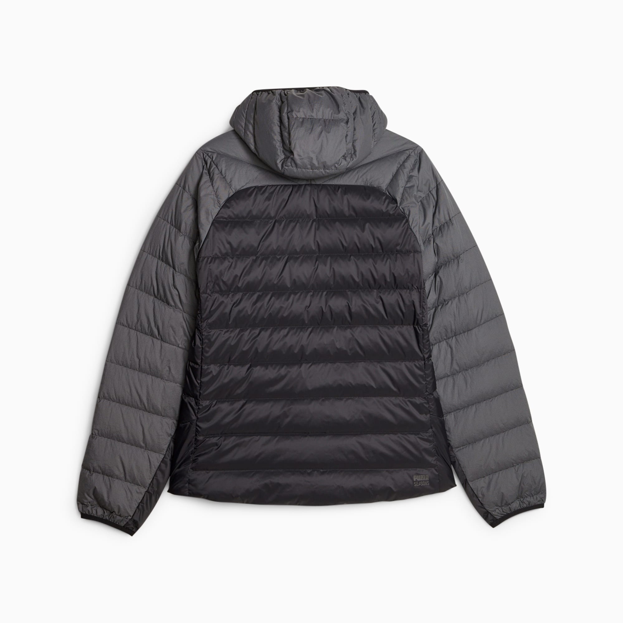 Puma down filled black jacket with hood hot sale