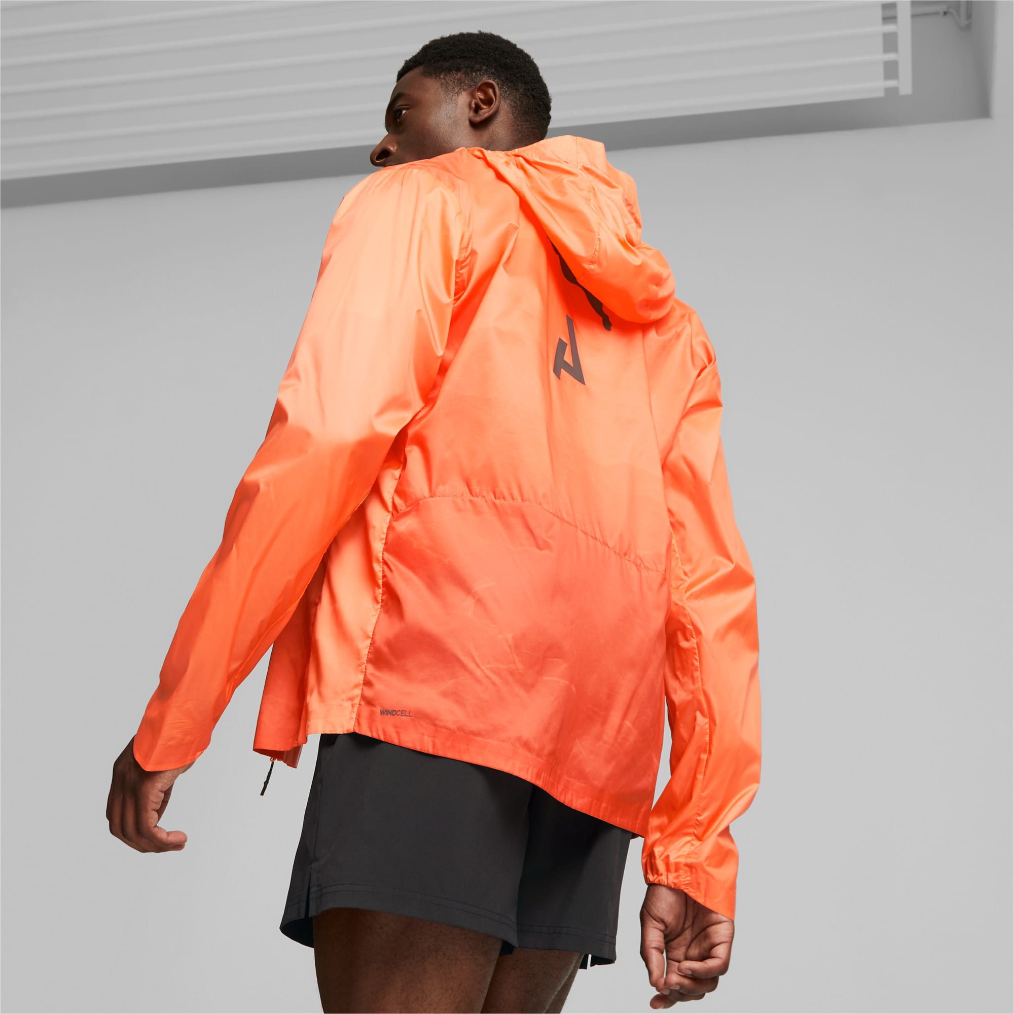 Veste De Running - PUMA - Homme - Noir Et Orange - Cdiscount Sport