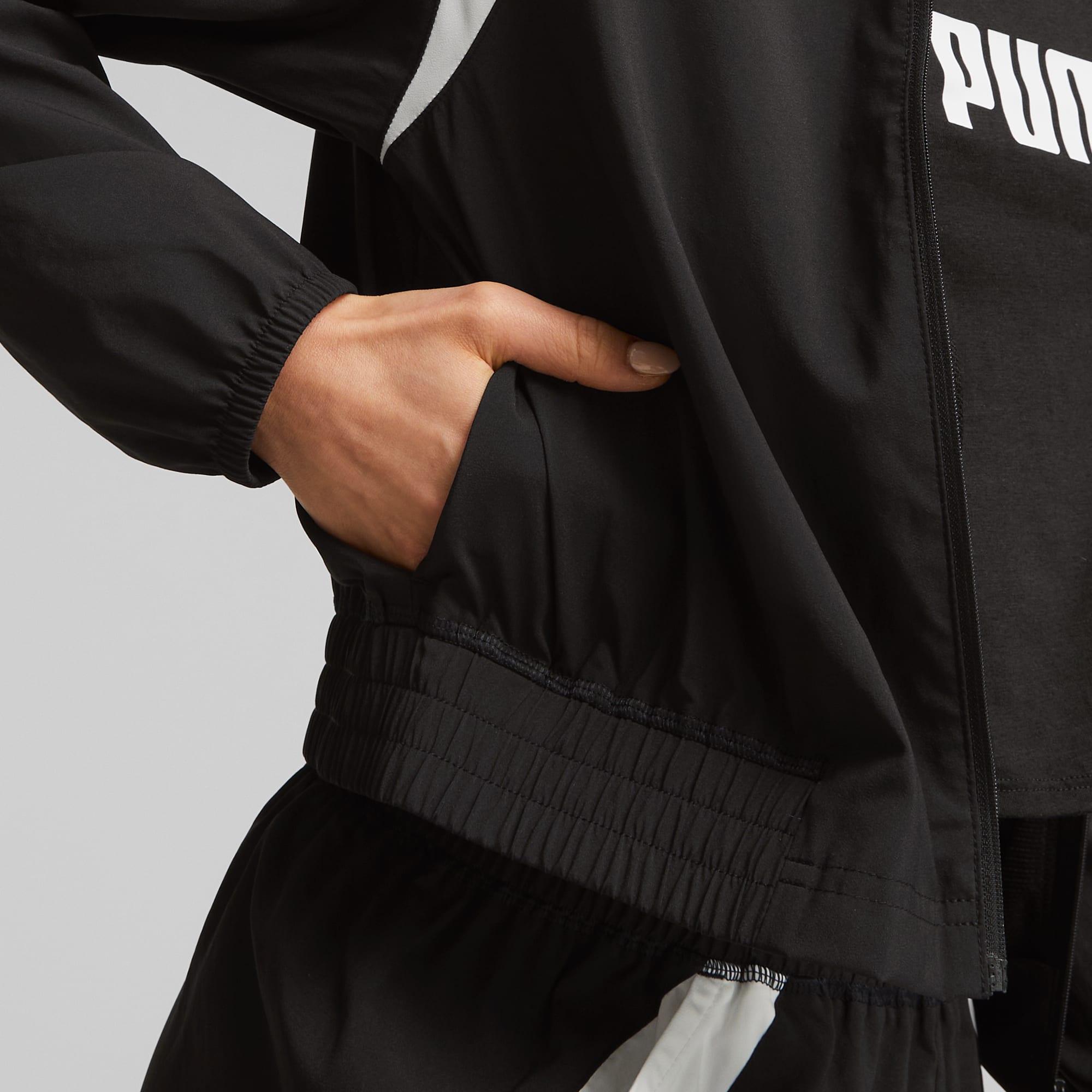 Black puma jacket womens shop