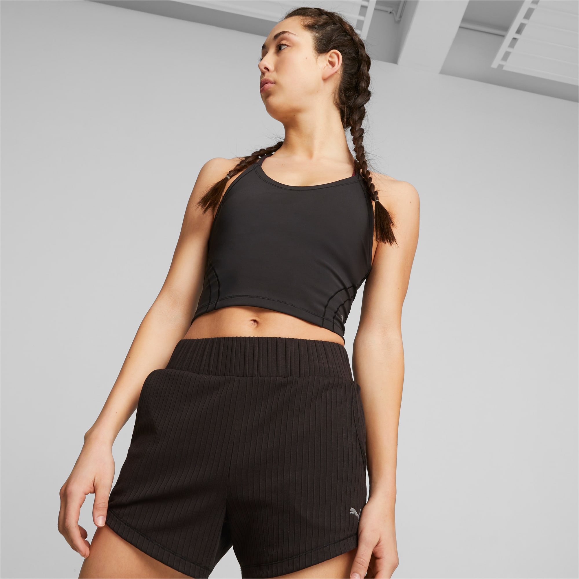 Cropped Workout Singlet for Women. Running Bare Elevate Crop Singlet