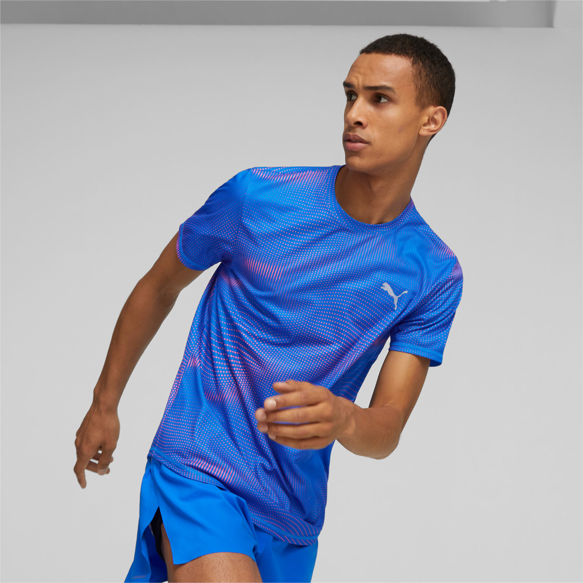 Puma t shirt herren blau hot sale
