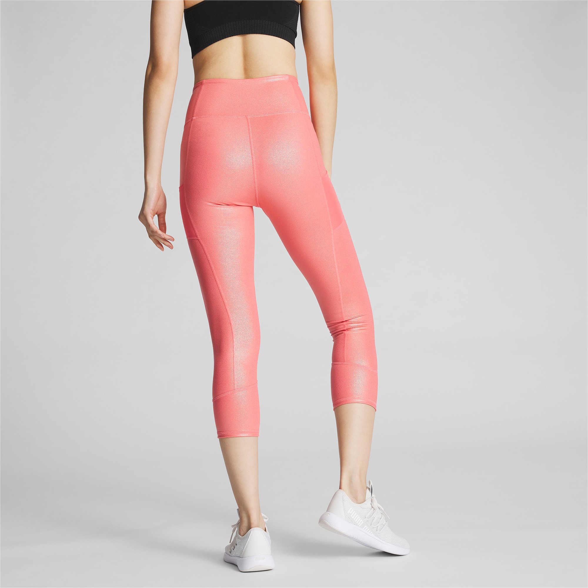 Puma Solid Navy Blue Leggings Size S - 63% off