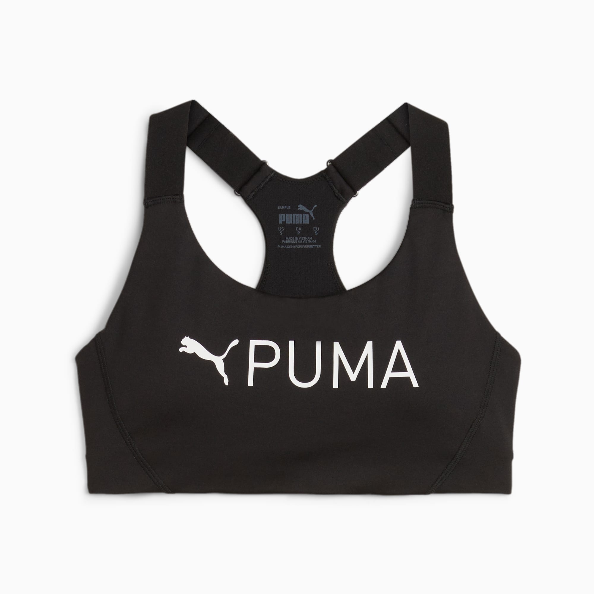 Puma Women's 4Keeps Bra M Underwear Top, Black (Black/White