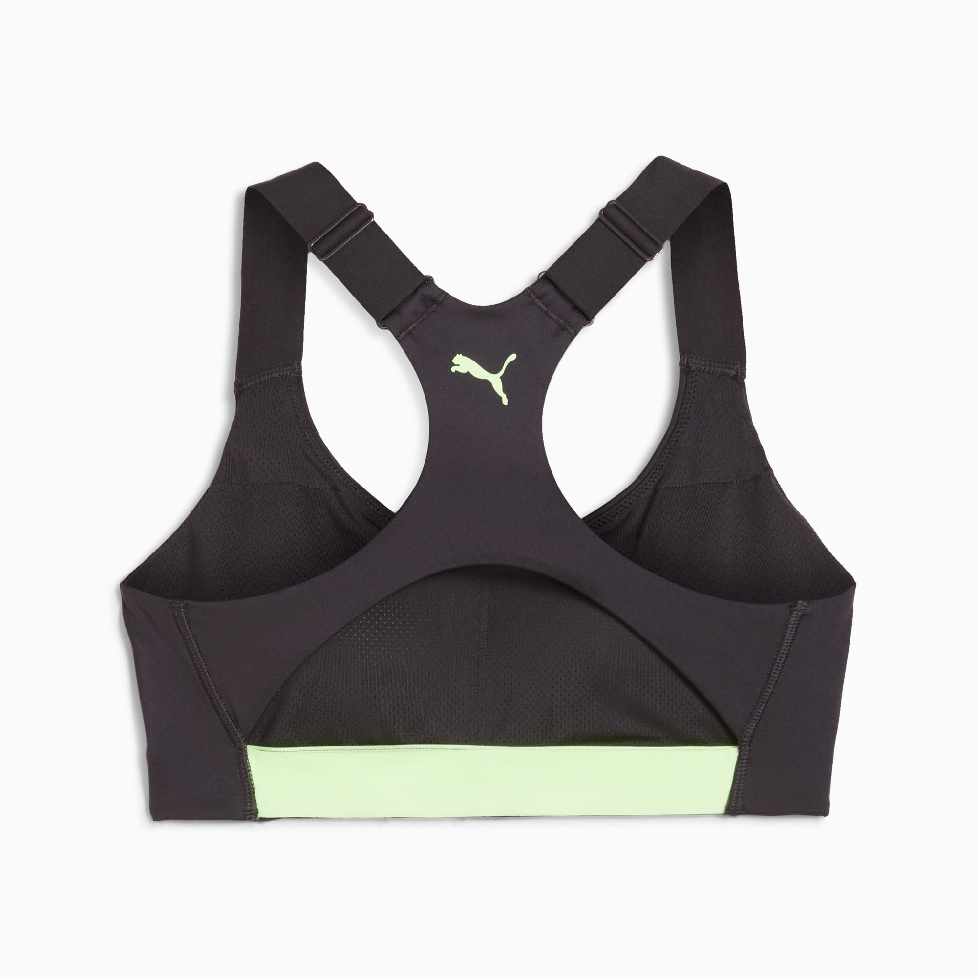 PUMA FIT 4KEEPS EVERSCULPT Medium Impact Bra Women s Flat Dark Gray Fizzy Apple Size S