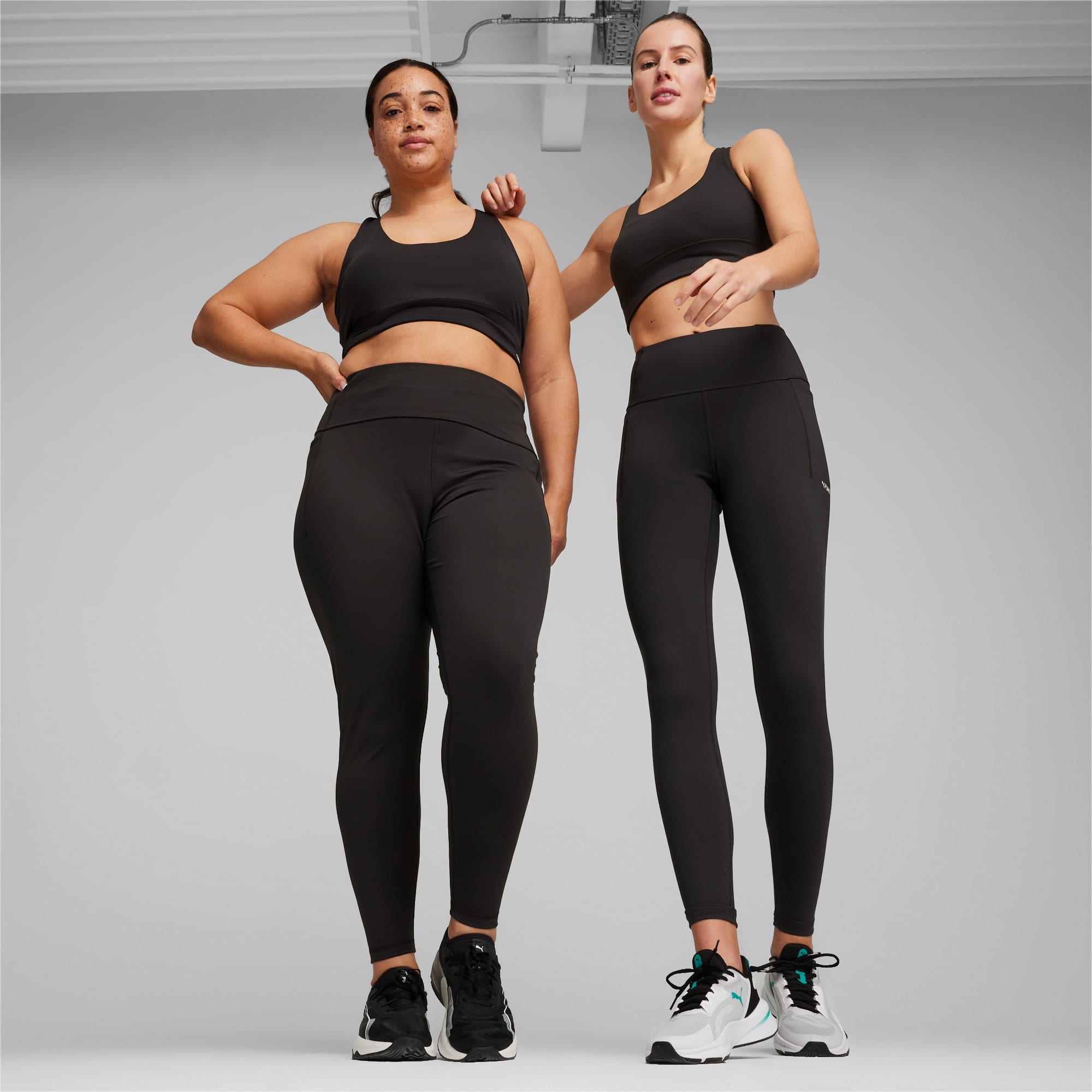 Puma tights womens black deals