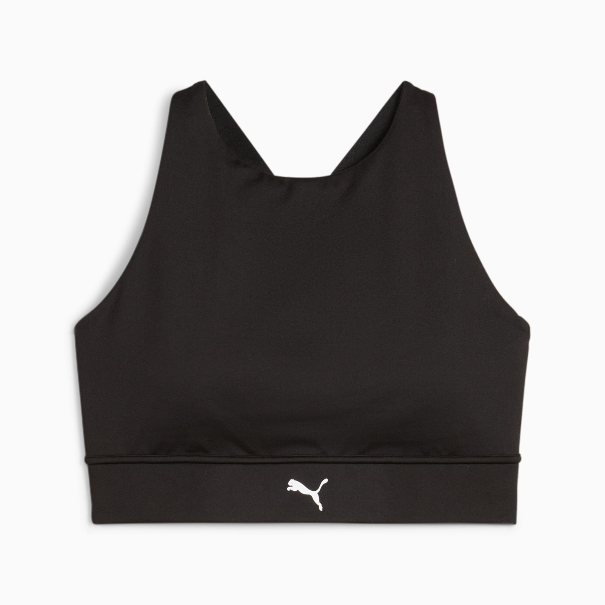 Puma Training Untamed light support strappy sports bra in black