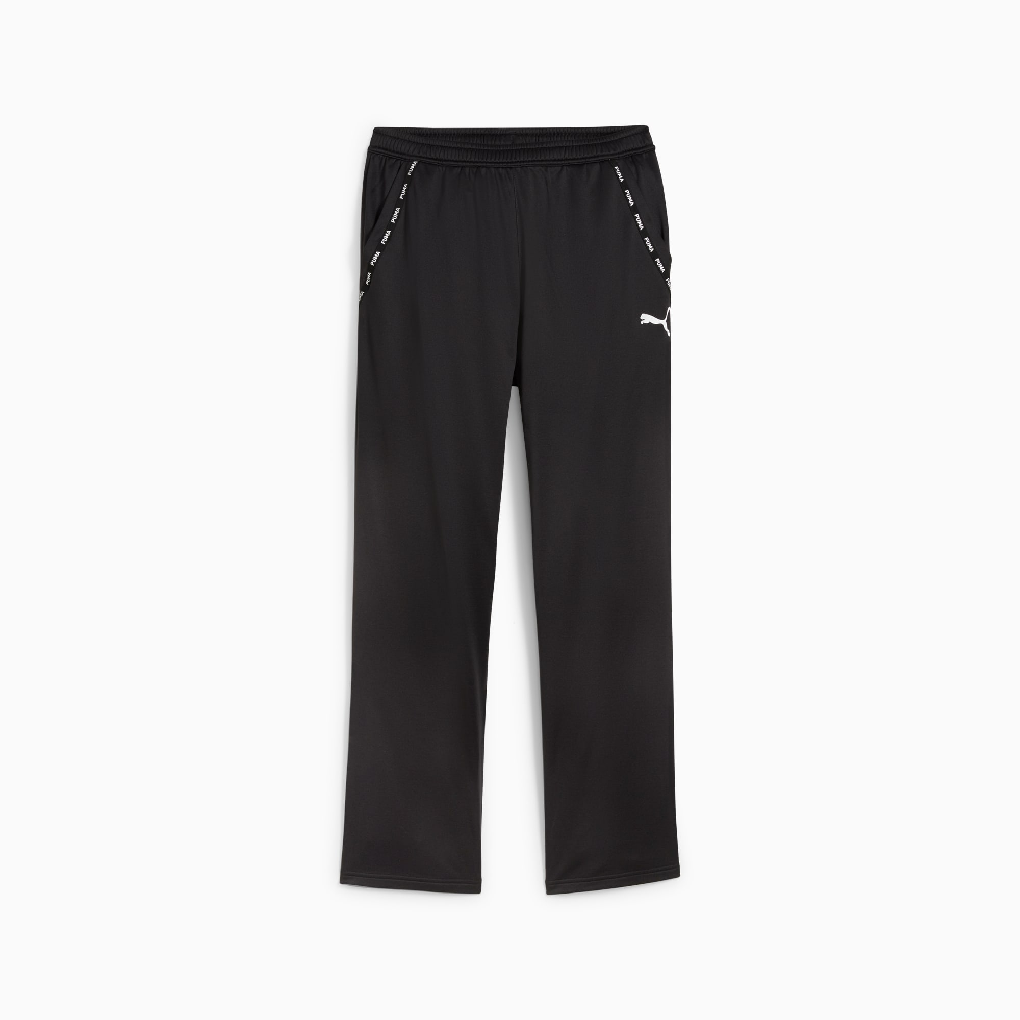 Buy PUMA Black Polyester Mid Rise Regular Fit Women's Athleisure Pants