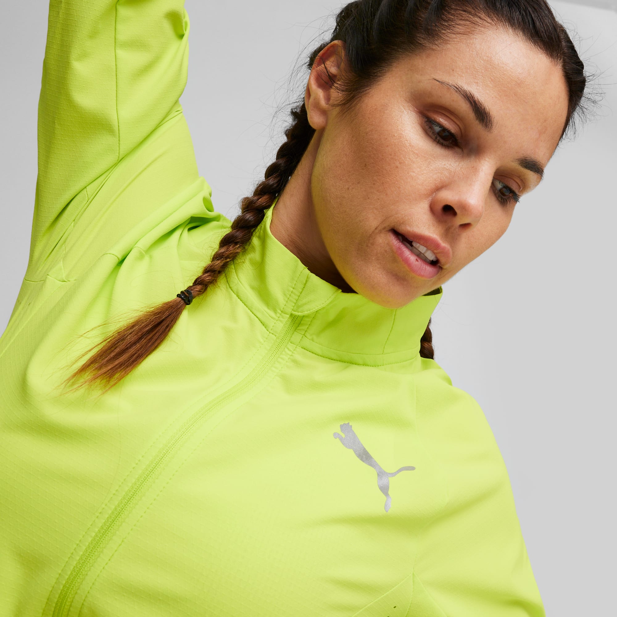 Puma womens jacket green discount