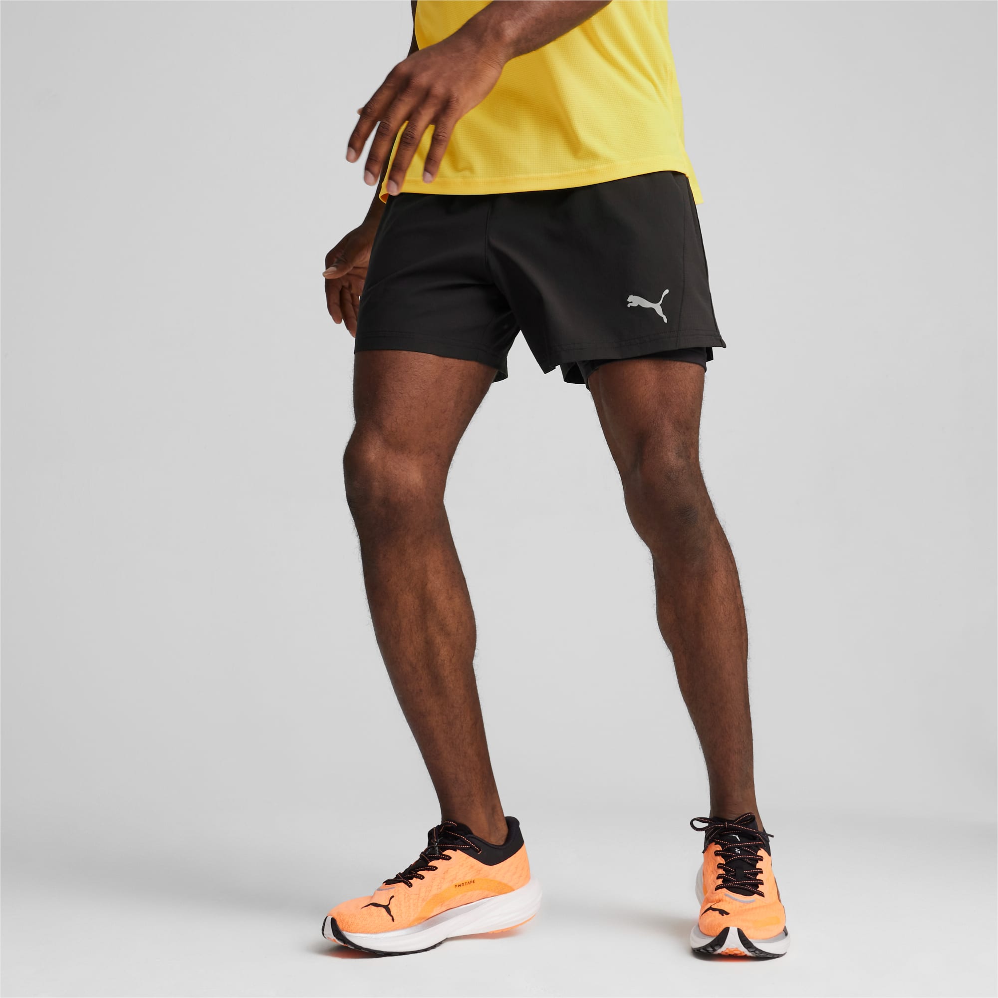 Men's two in one running shorts shop