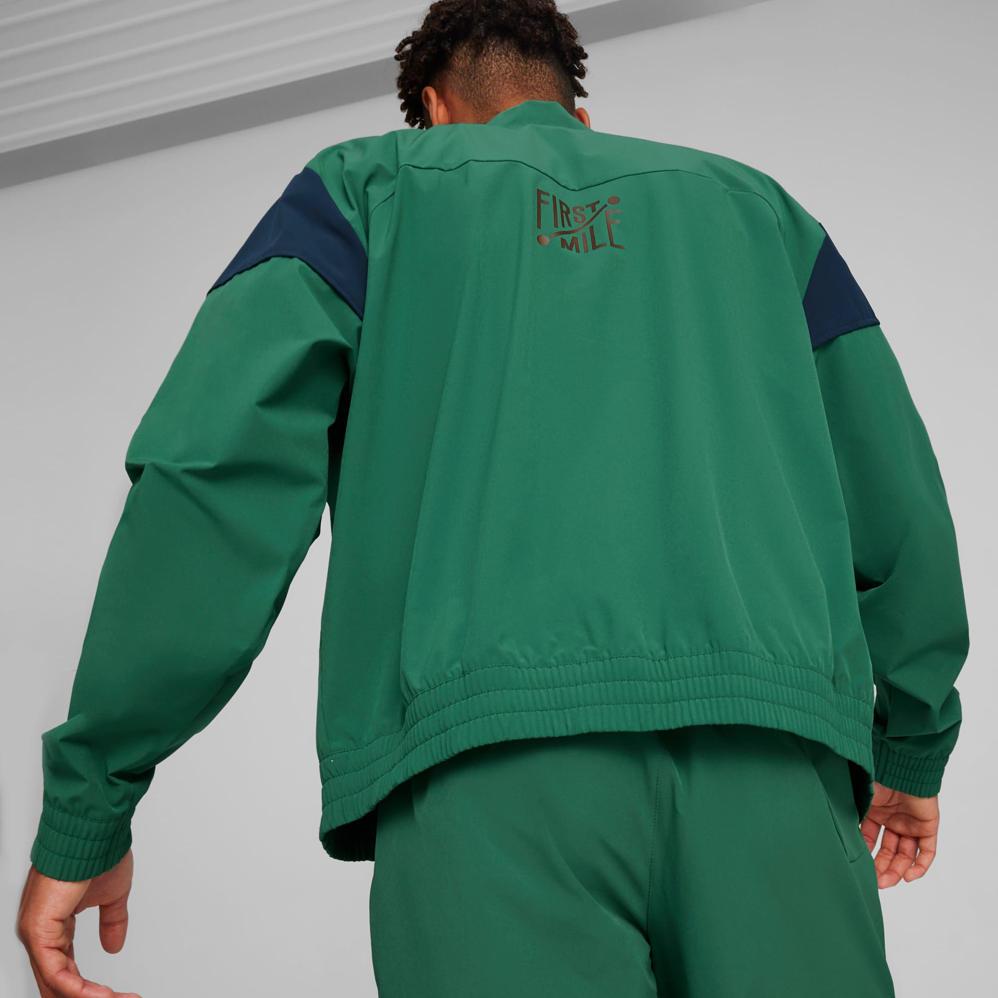 Puma green jacket store
