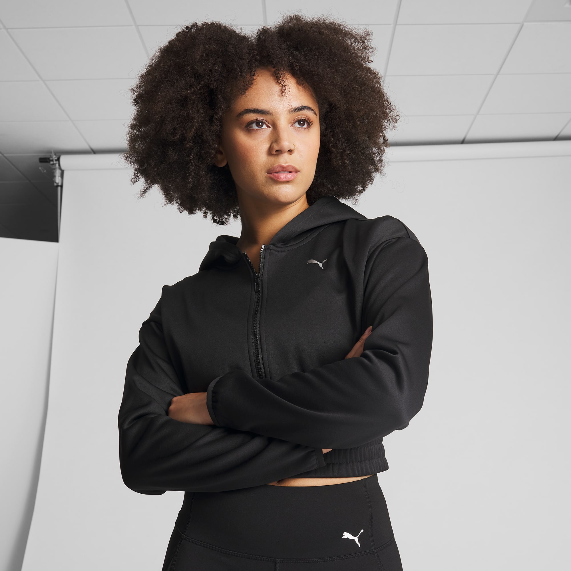 Sudadera puma cremallera top