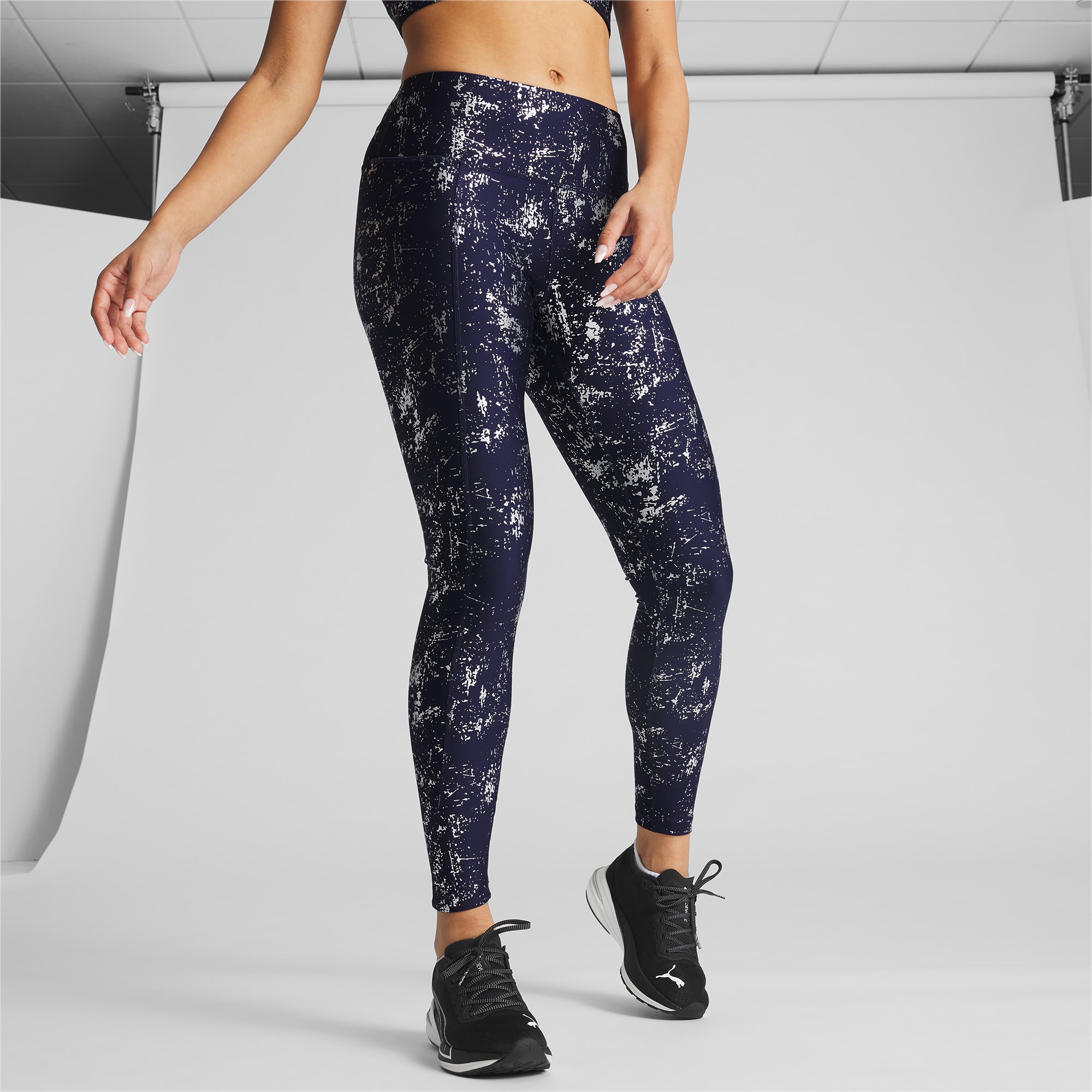 Live Electric Women's Tie Dye High-Rise 7/8 Activewear Fitness Workout  Leggings