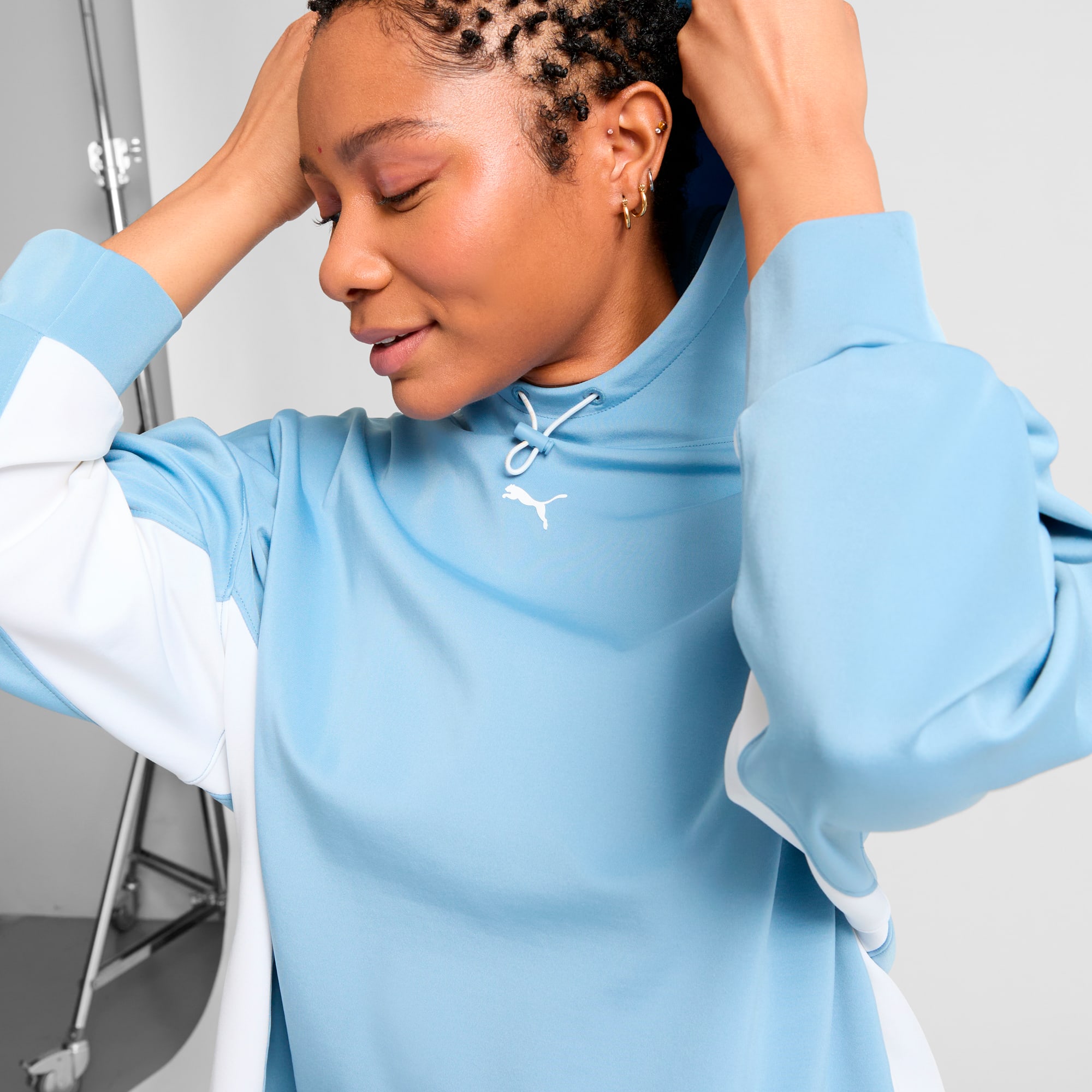 Blue puma hoodie womens clearance