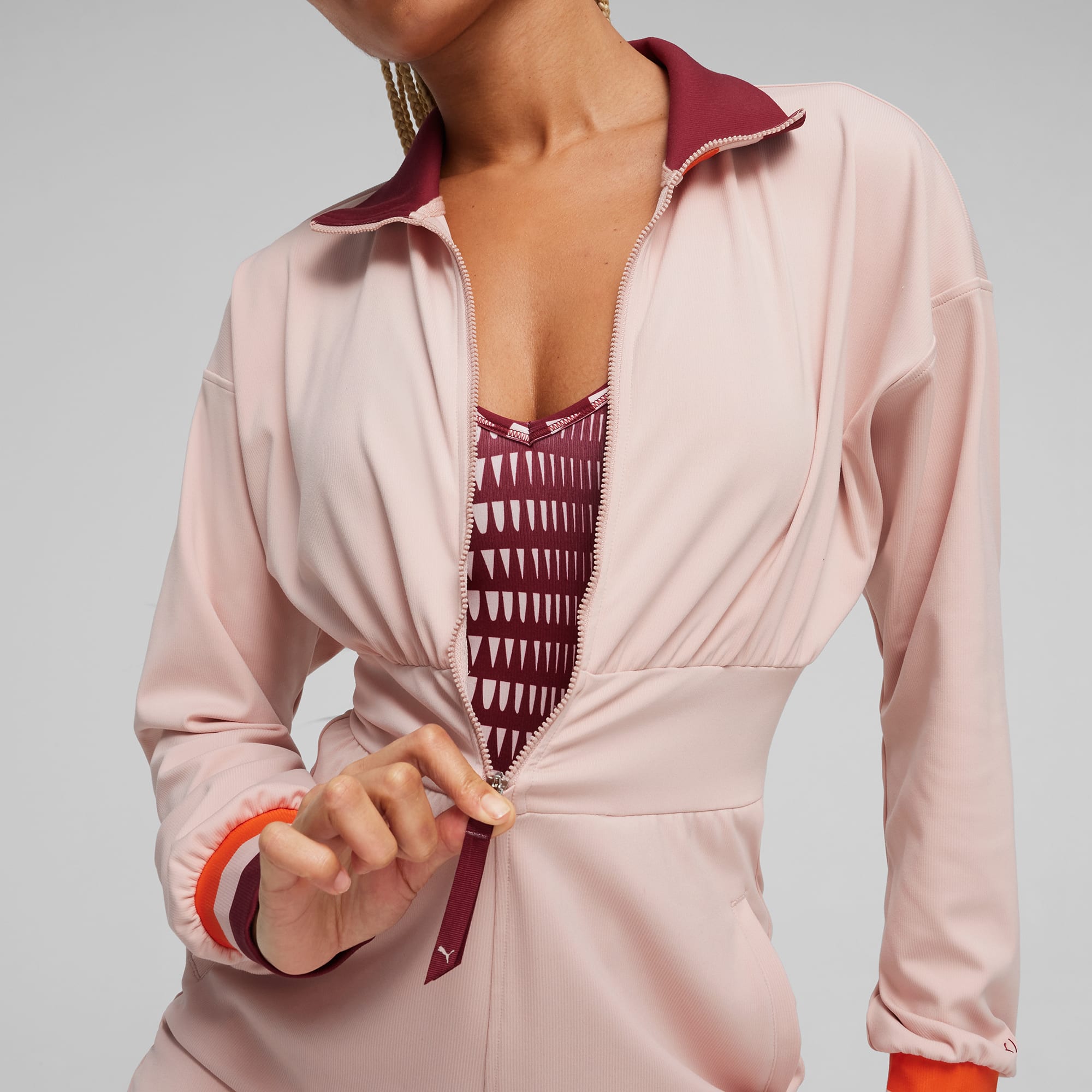 Pink puma jumpsuit on sale