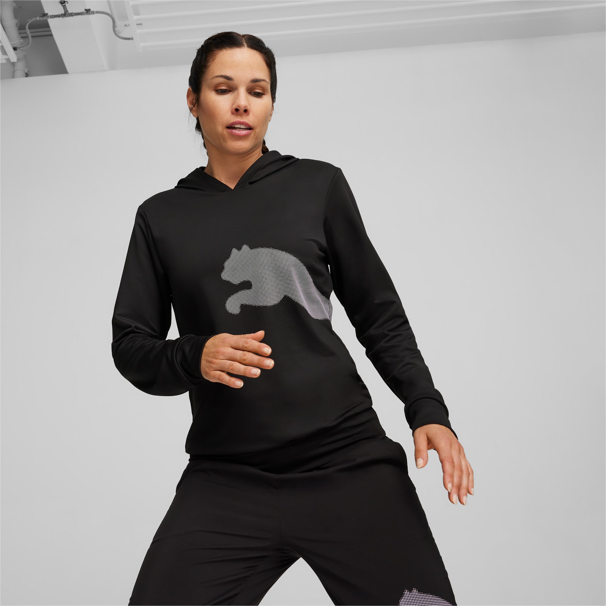 Terry cloth hoodie women's top