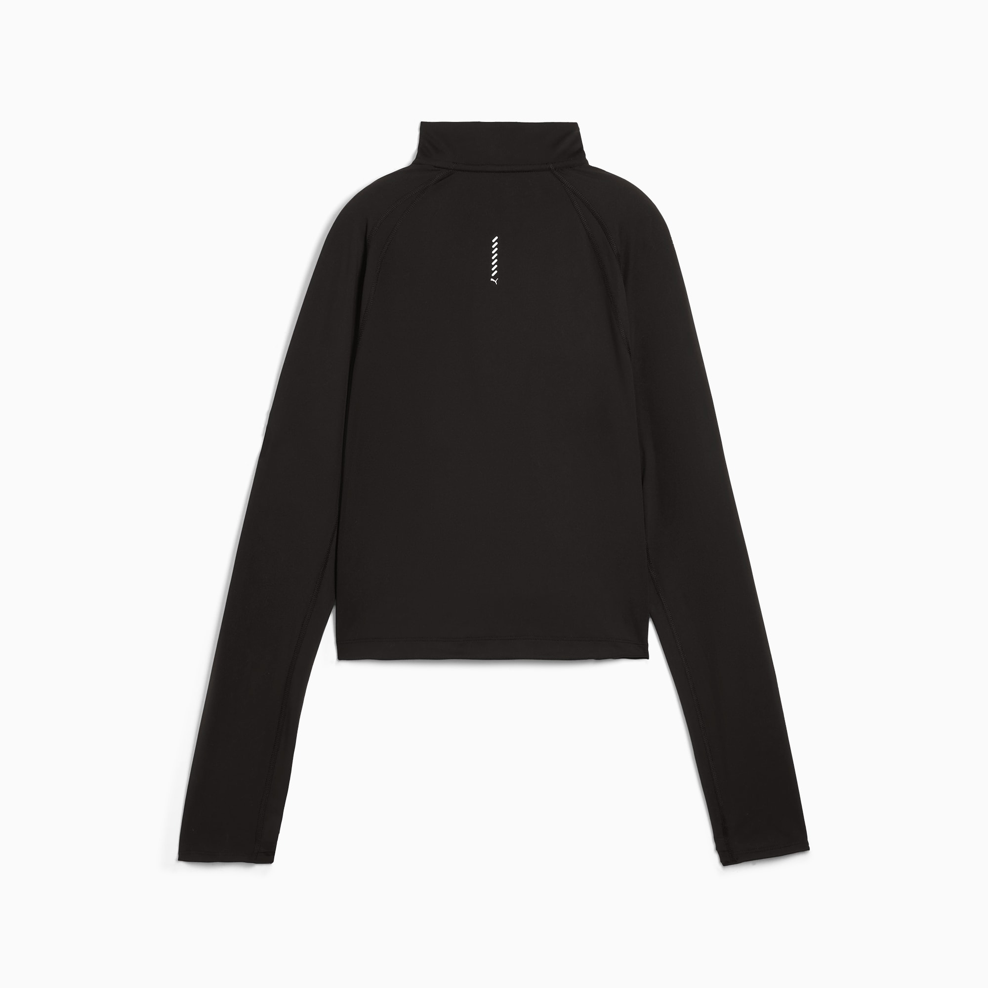 PUMA RUN CLOUDSPUN Quarter Zip Top Women s Black Size XS