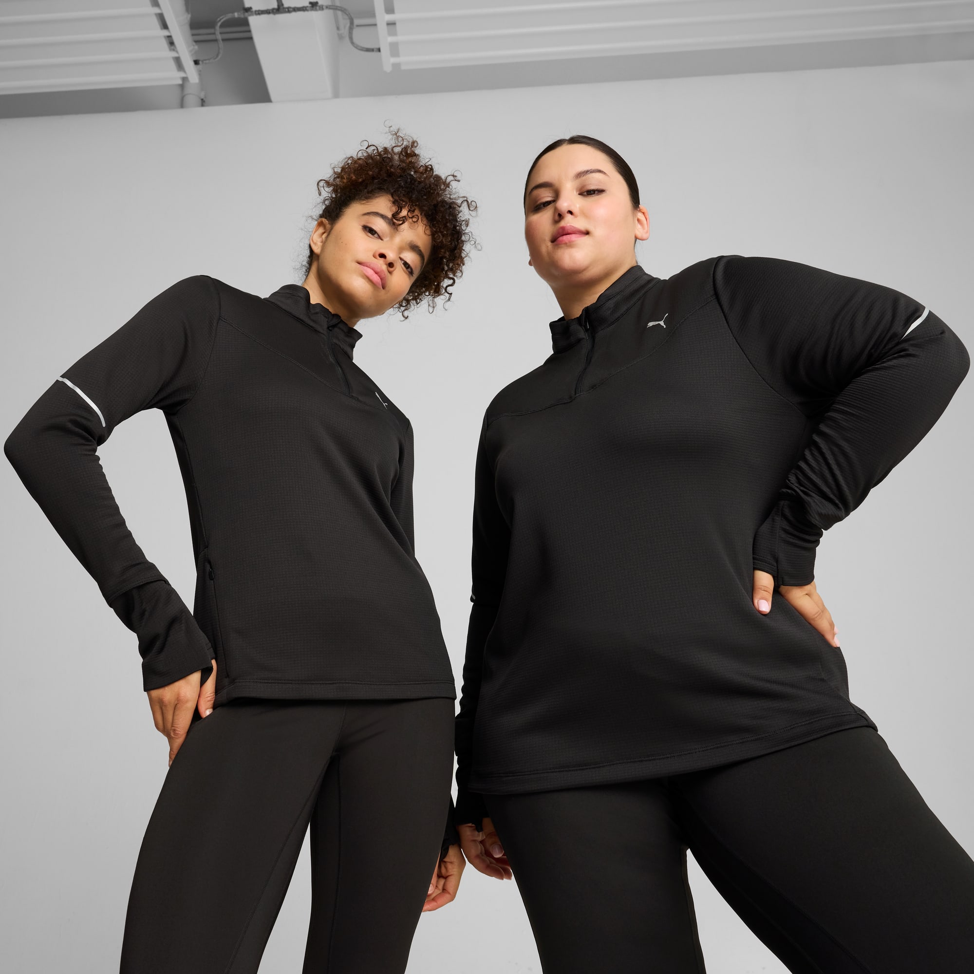 Women's half zip running top cheap