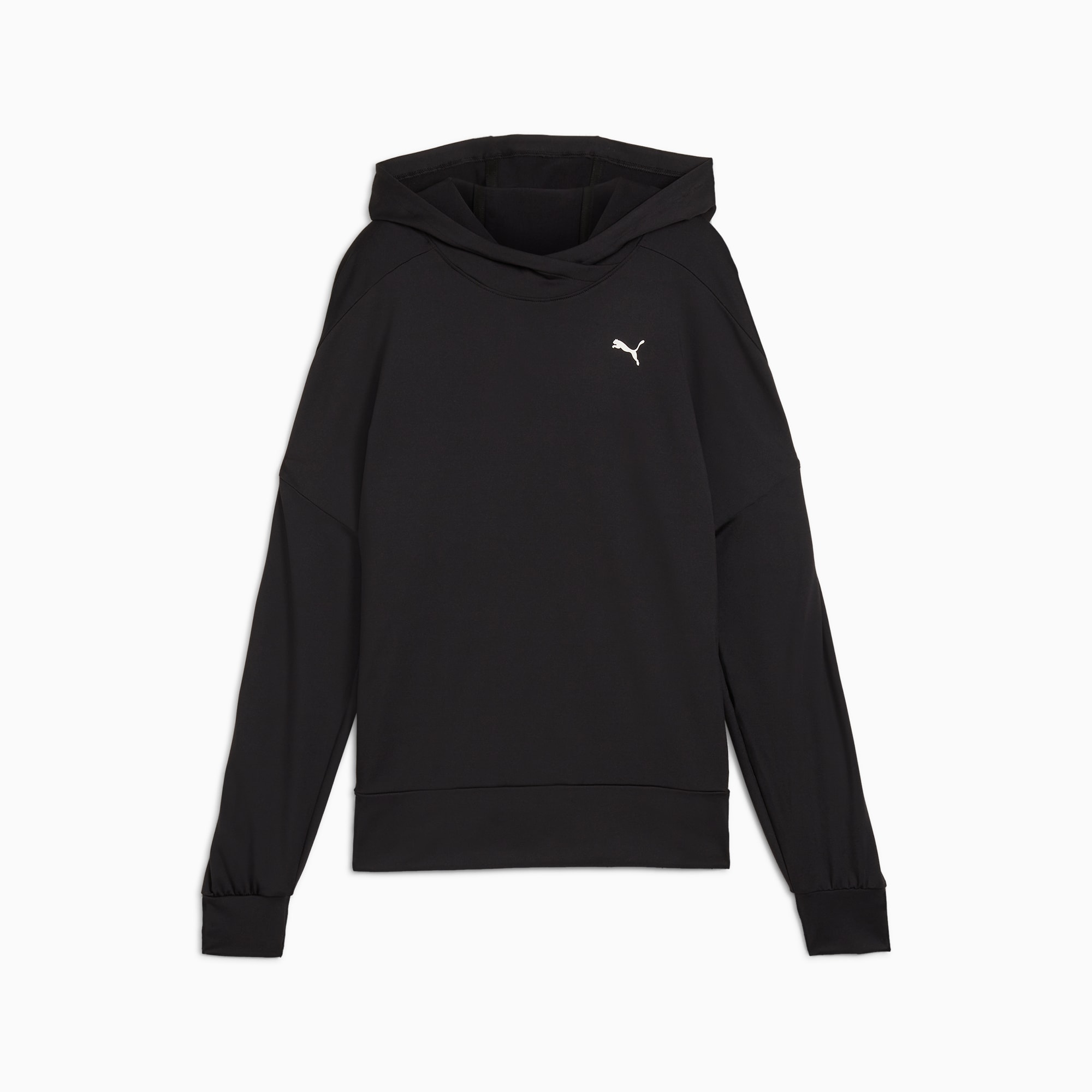 Ladies black puma hoodie sale