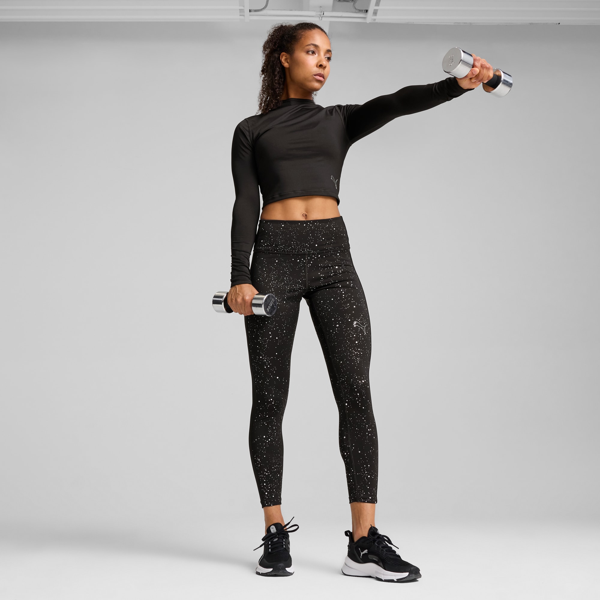Puma chase ls cropped top store