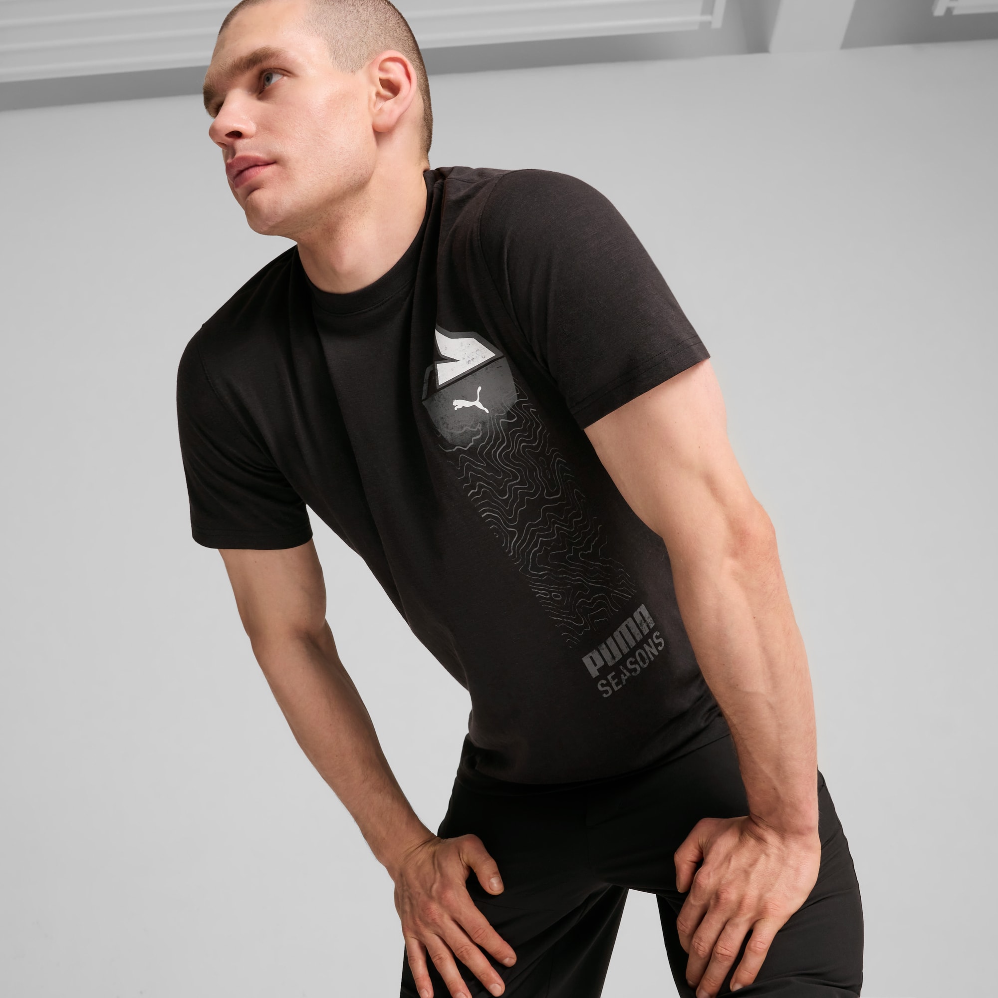SEASONS Trail Tee Men, PUMA Black, large-SEA