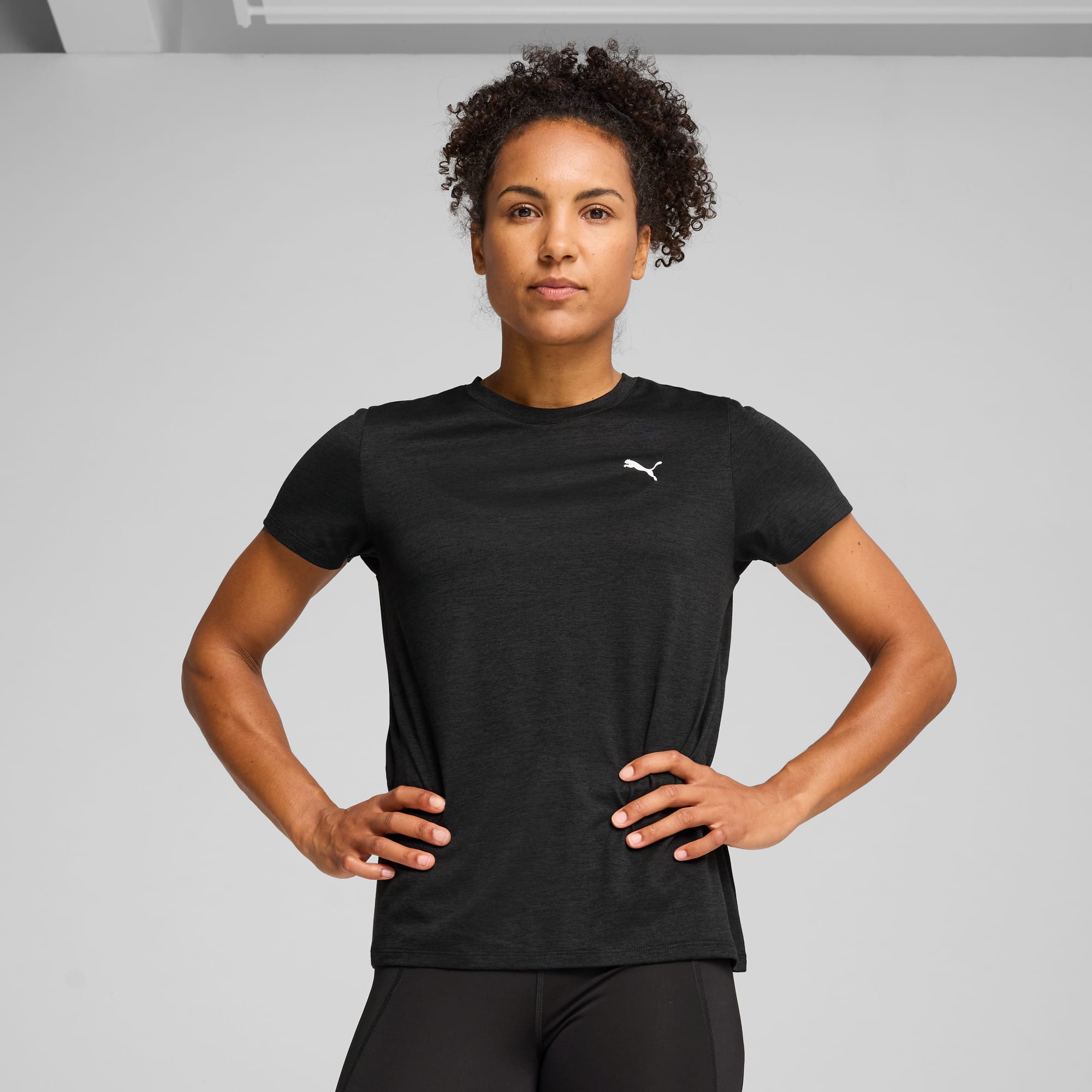 TAD ESSENTIALS Heather Tee Women black PUMA