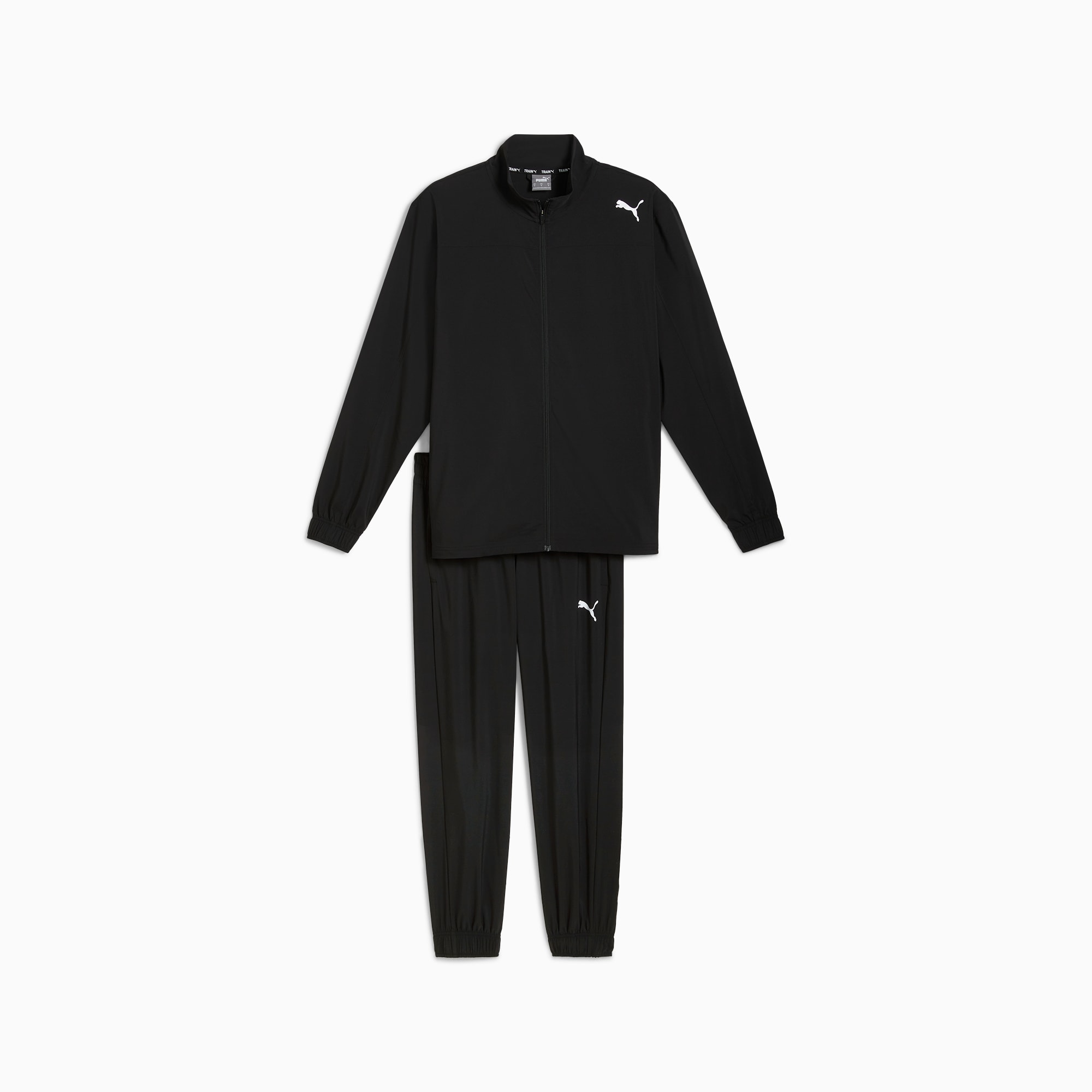 Puma tracksuit mens black deals