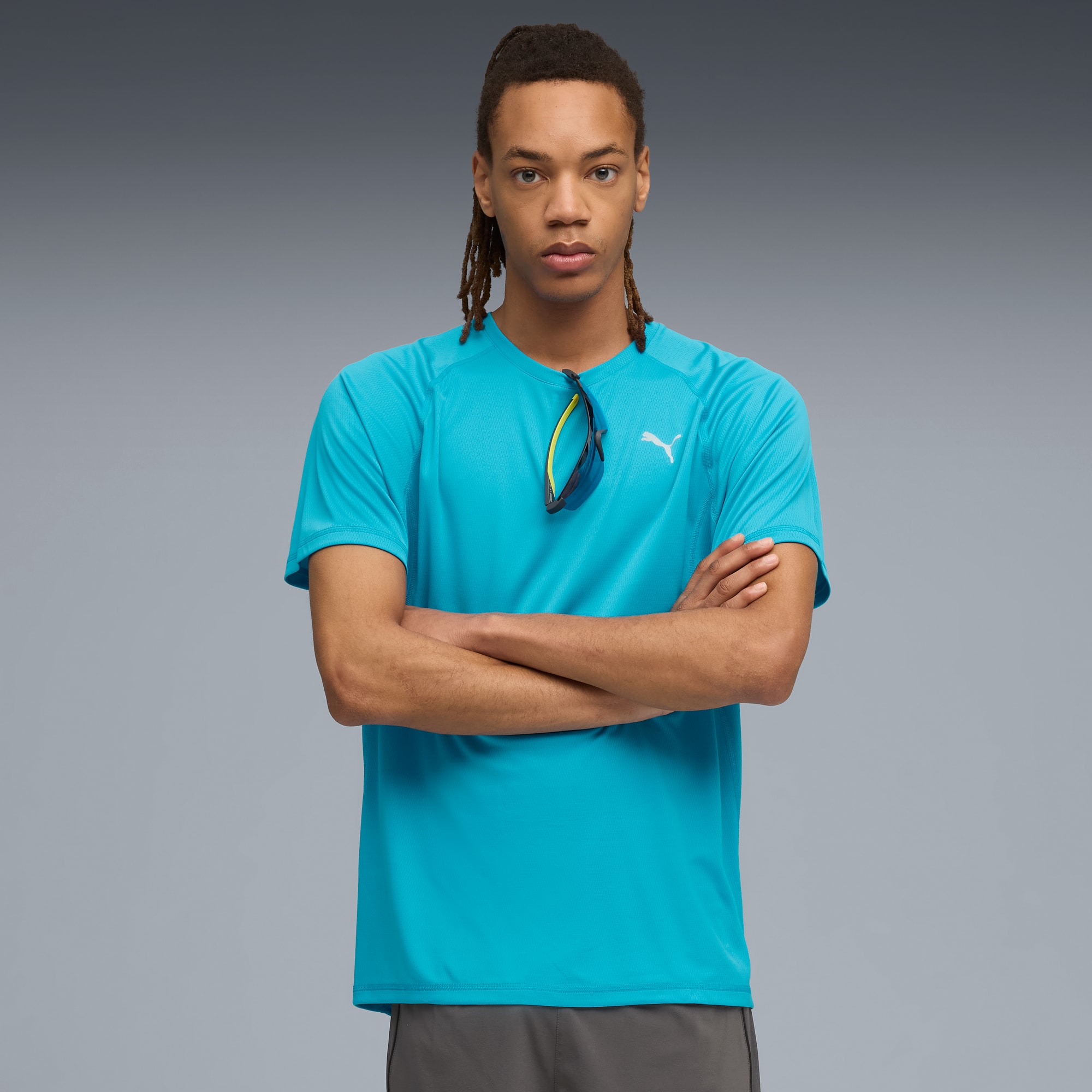★ PUMA★ MEN'S RUN VELOCITY TEETRIBLEND M RUN VELOCITY TEE RUN VELOCITY Men's Tri-Blend Running Tee | PUMA