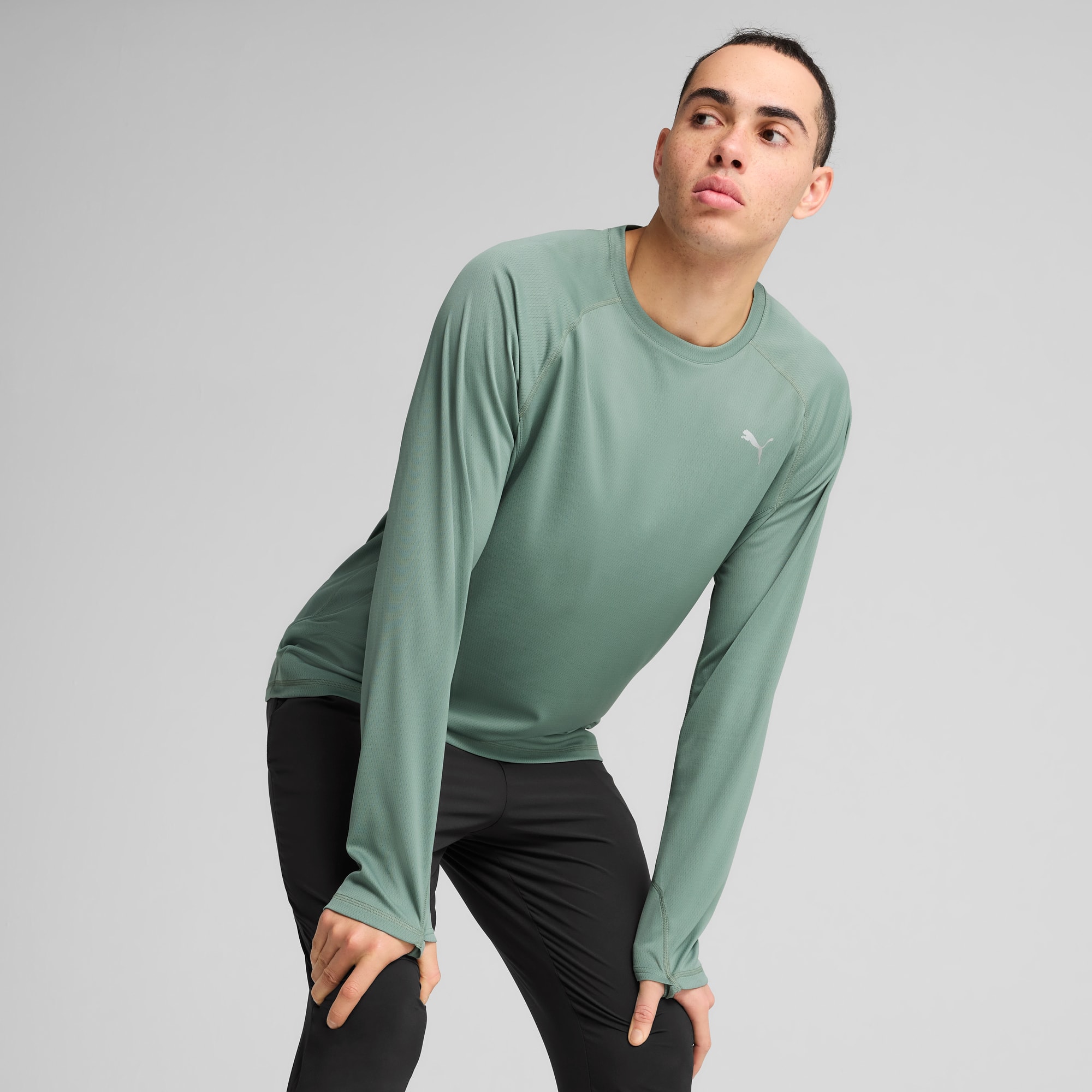 Puma long sleeve running top deals
