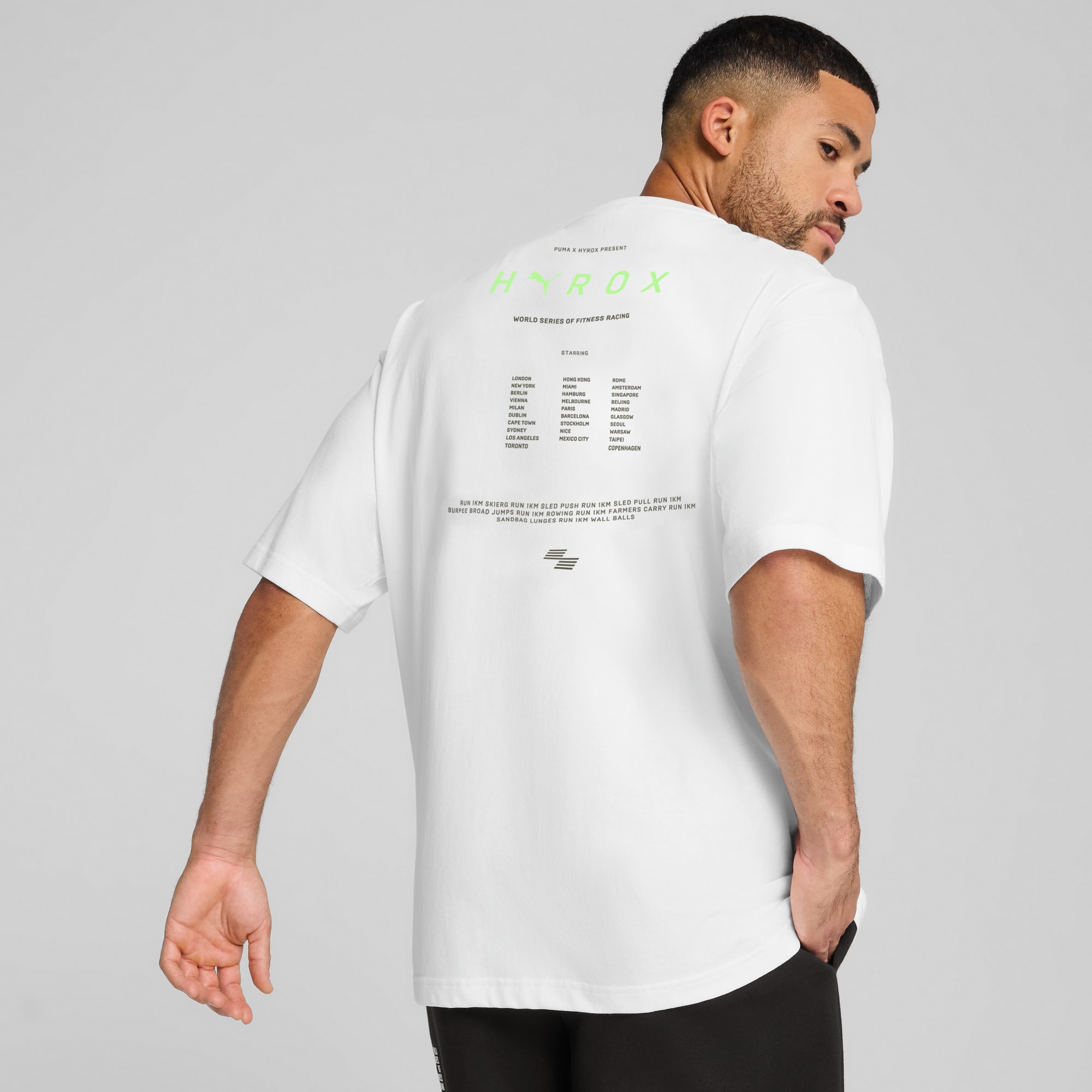 PUMA x HYROX Oversized Tee Men, PUMA White, large