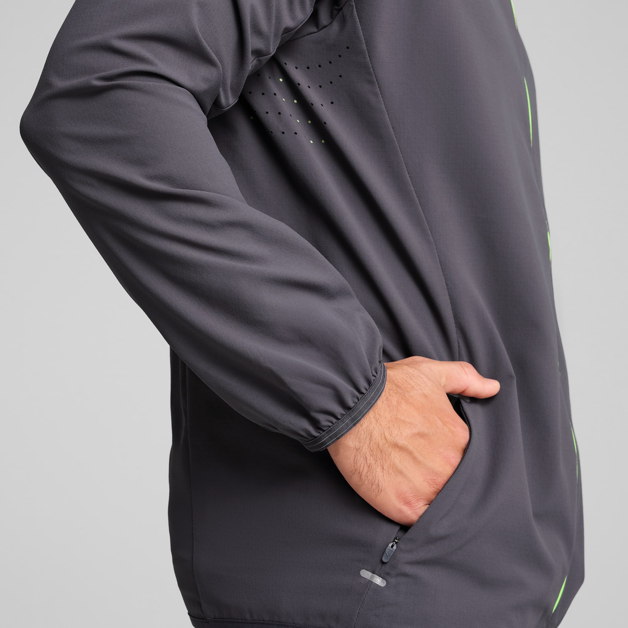 PUMA x HYROX ULTRAWEAVE Jacket Men, Galactic Gray, large