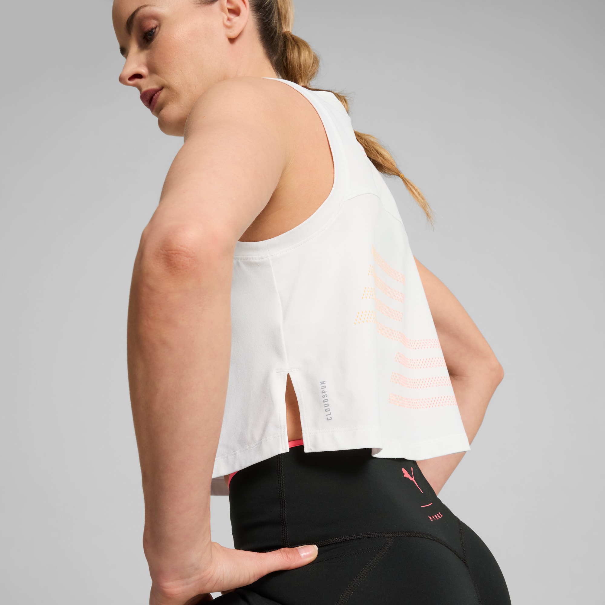 PUMA x HYROX CLOUDSPUN Tank Women, PUMA White, large