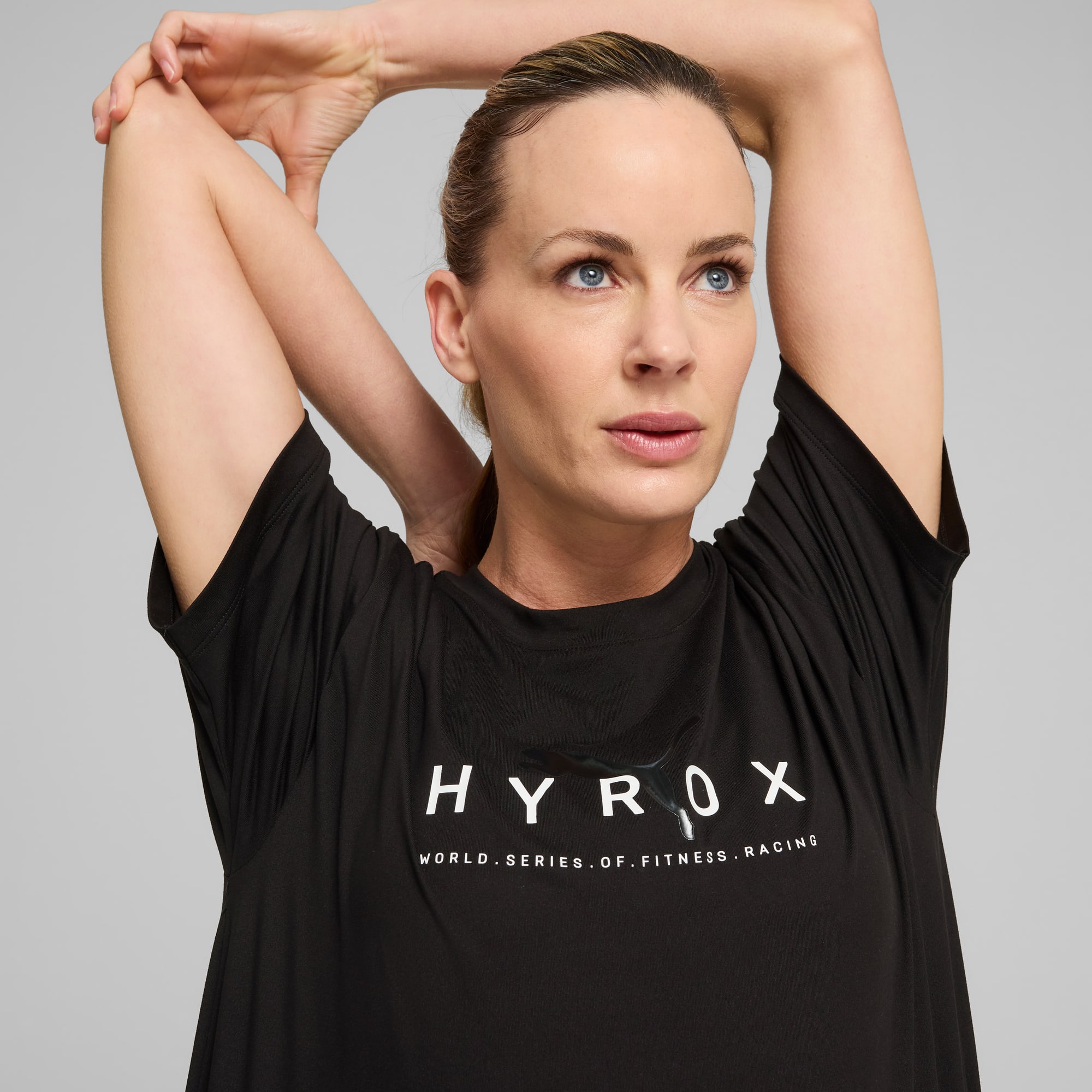 PUMA x HYROX CLOUDSPUN Tee Women, PUMA Black, large