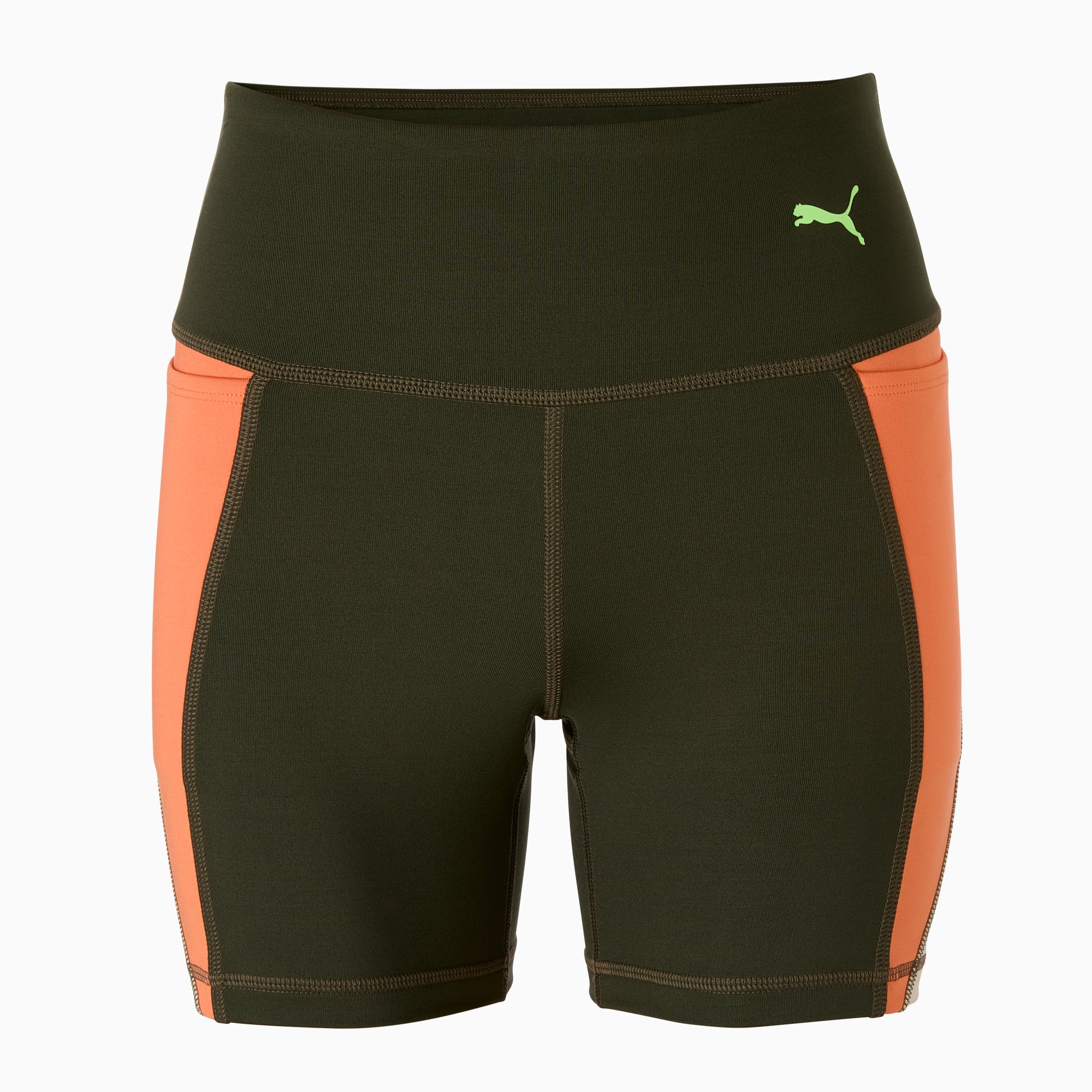 Puma shorts womens green hot sale
