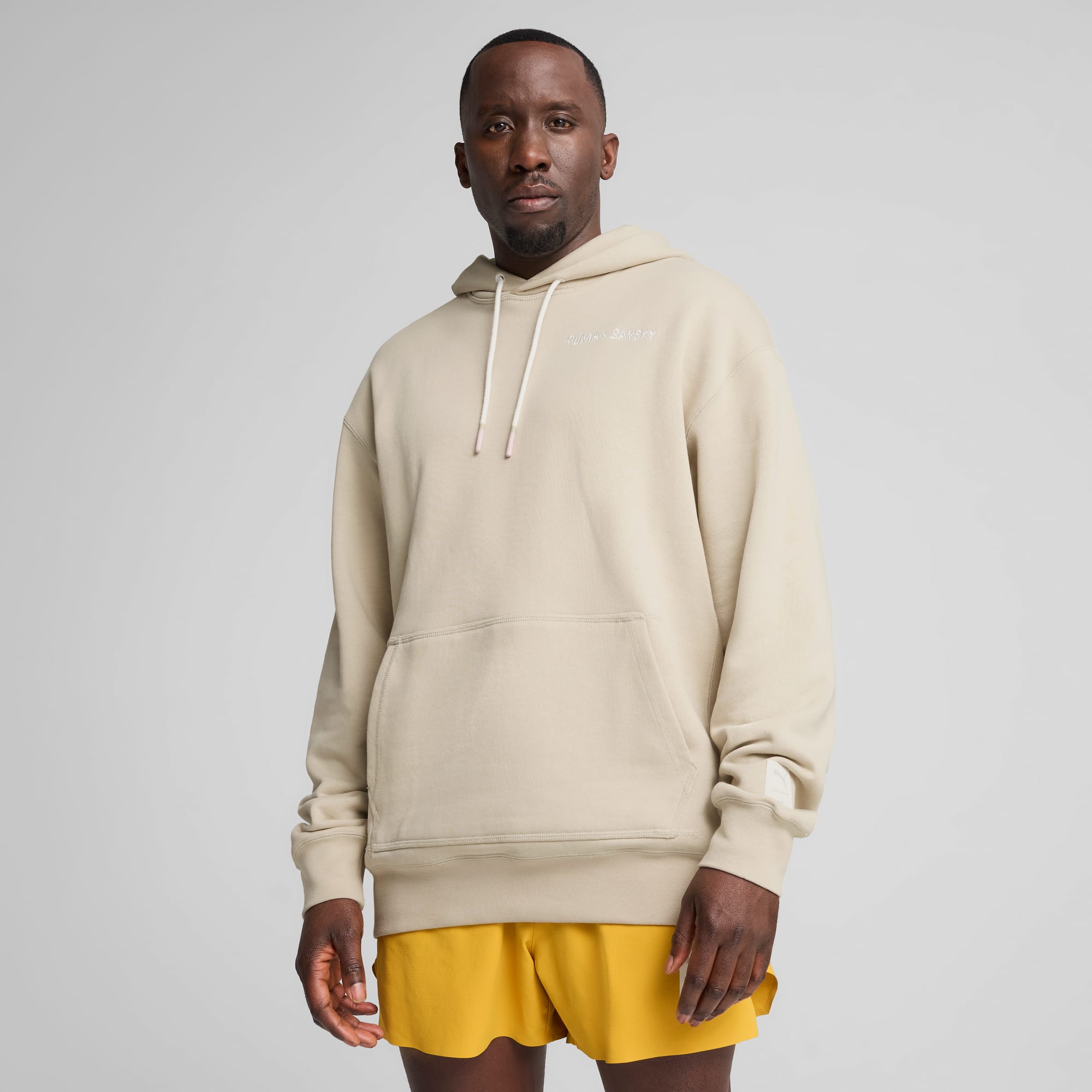 PUMA x SAYSKY Hoodie Unisex, Desert Dust, large-SEA