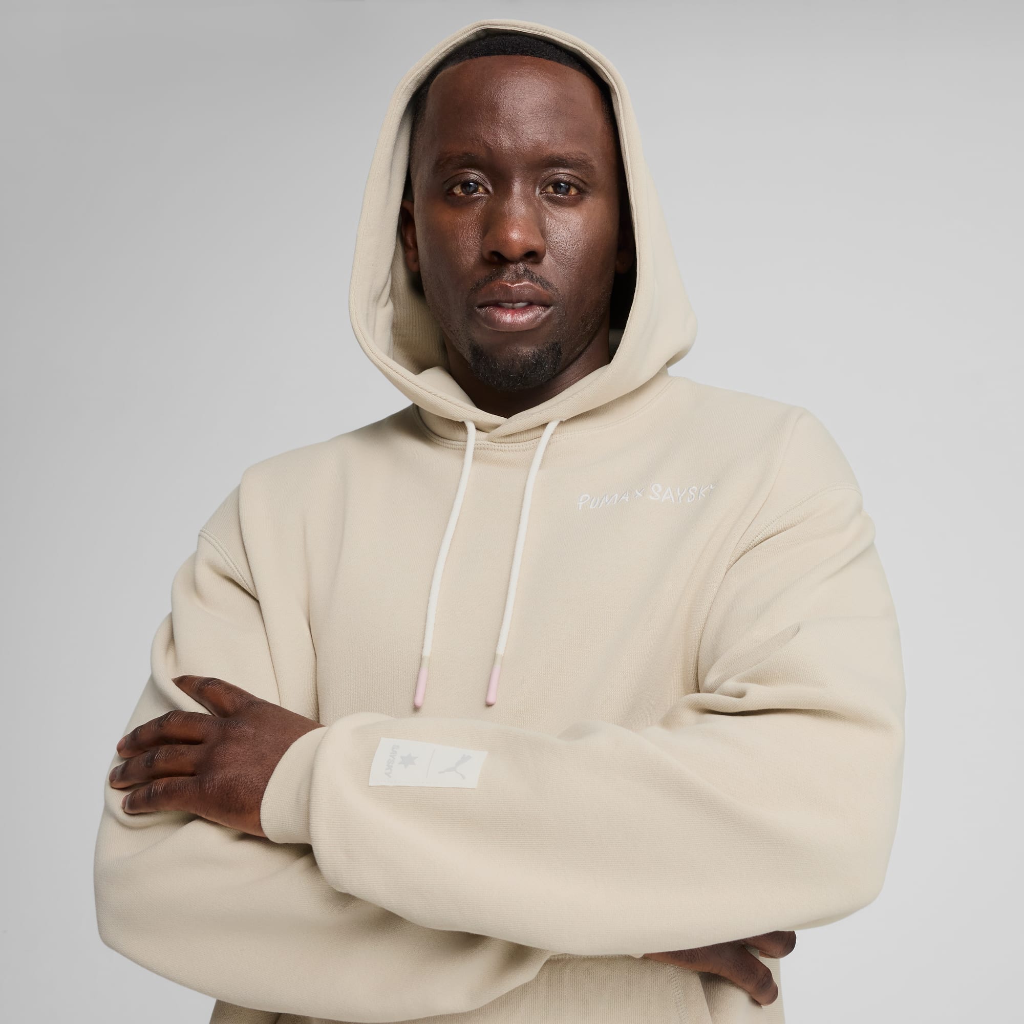 PUMA x SAYSKY Hoodie Unisex, Desert Dust, large