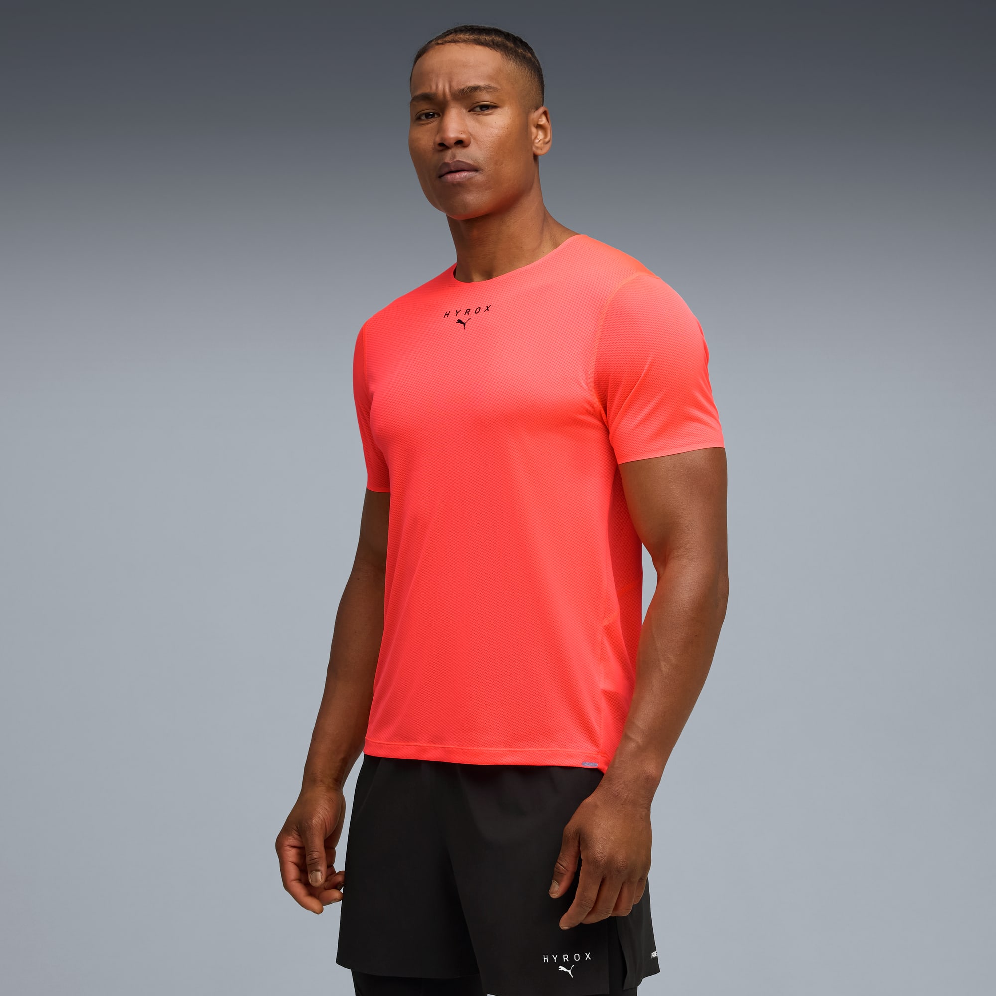PUMA x HYROX ULTRASPUN Tee Men, Glowing Red, large