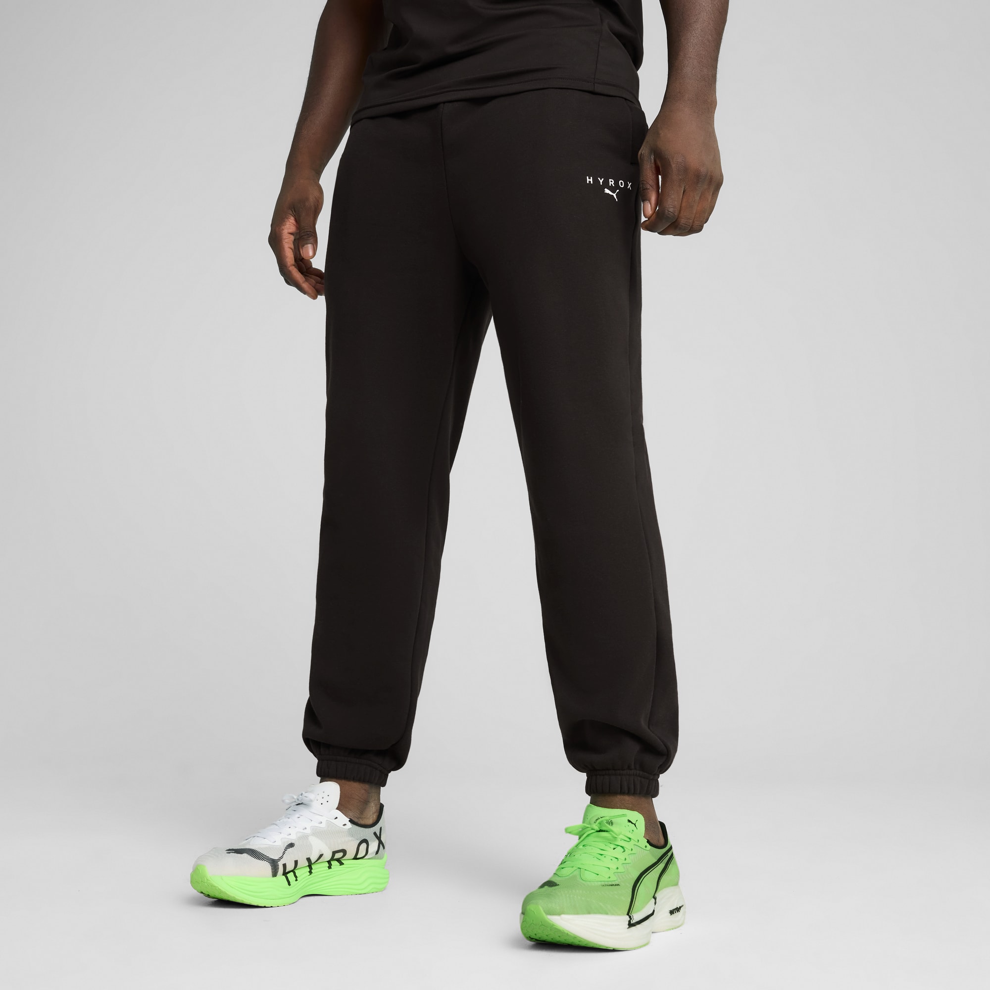 PUMA x HYROX Fleece Sweatpants Men, PUMA Black, large