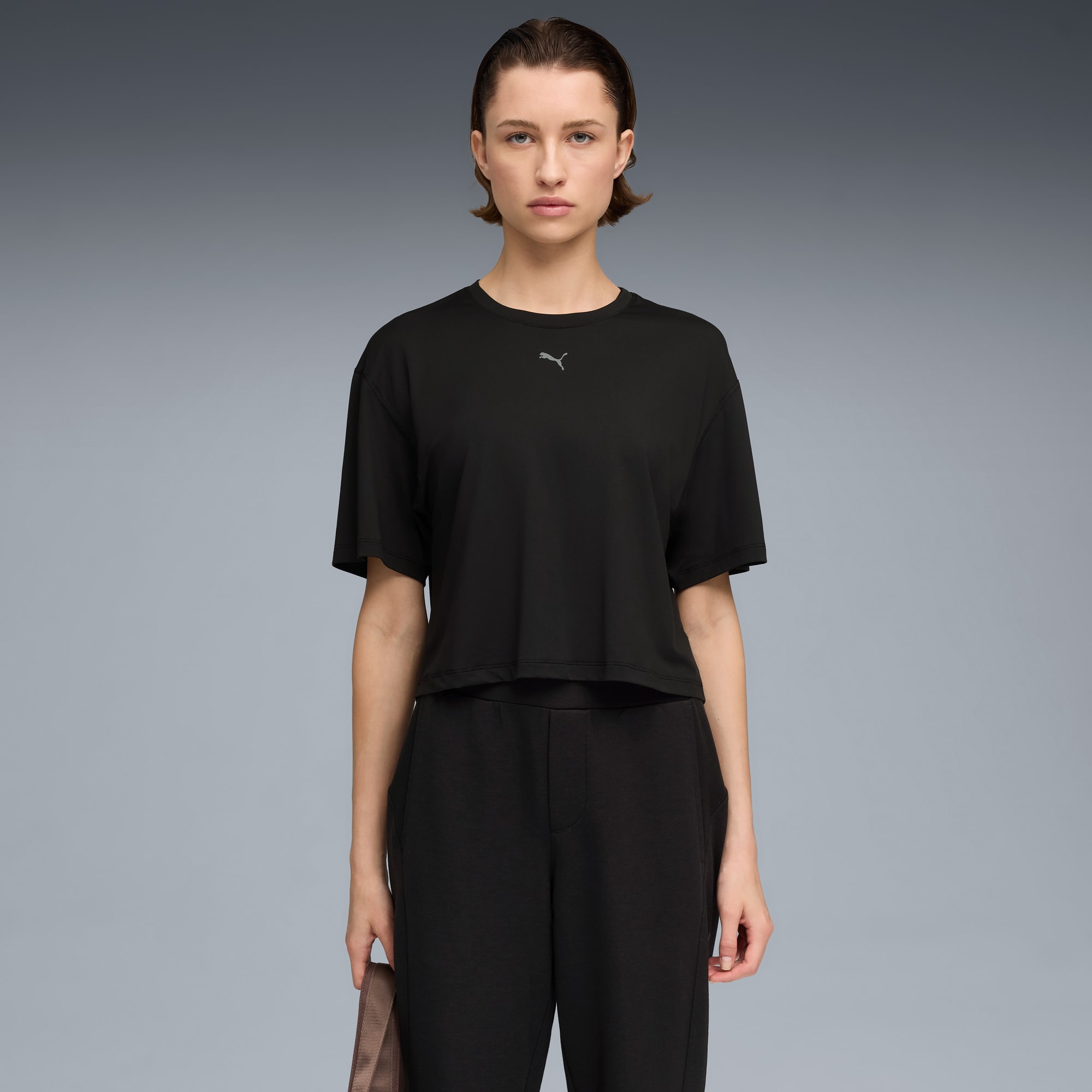 T-shirt décontracté CLOUDSPUN Femme, PUMA Black, large