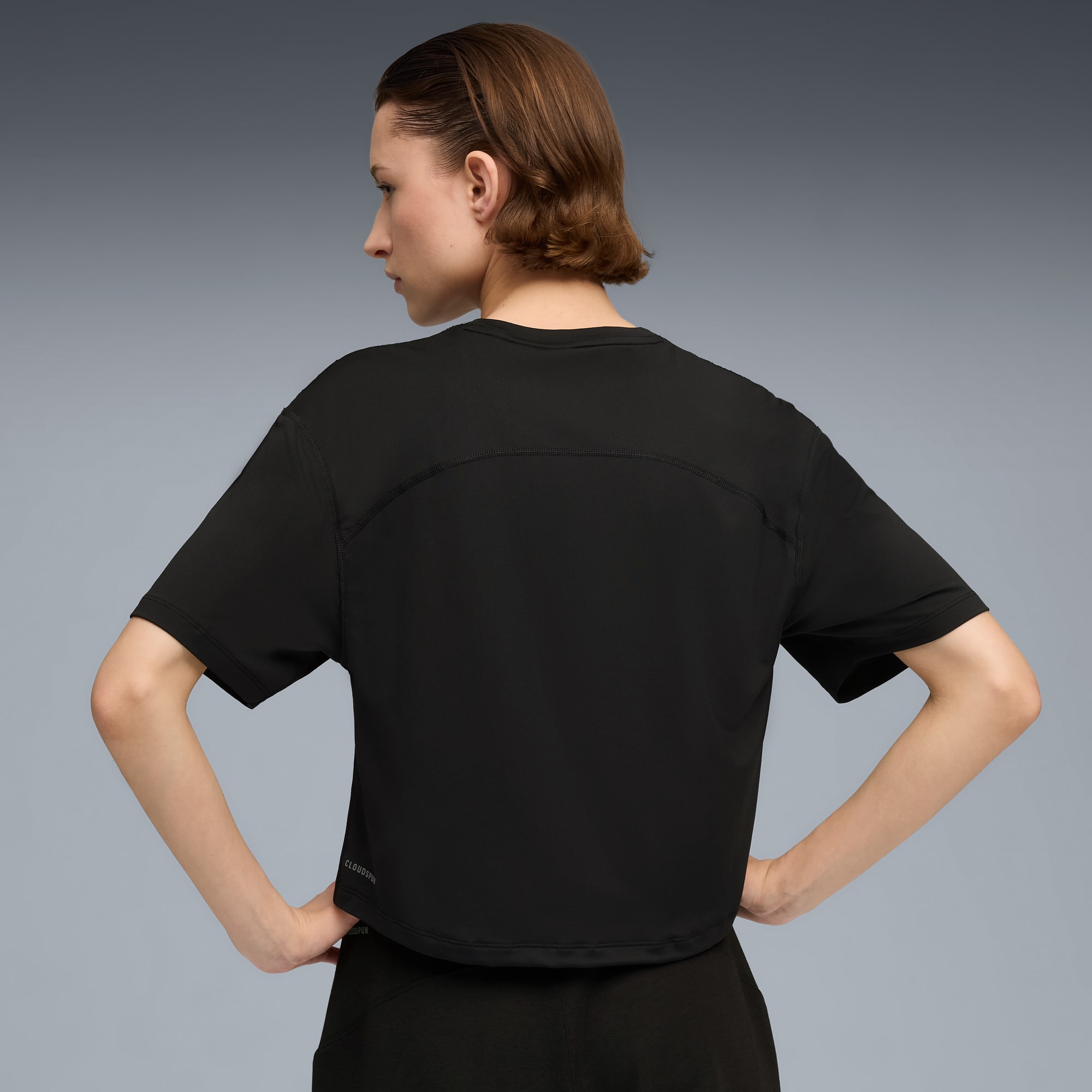 T-shirt décontracté CLOUDSPUN Femme, PUMA Black, large
