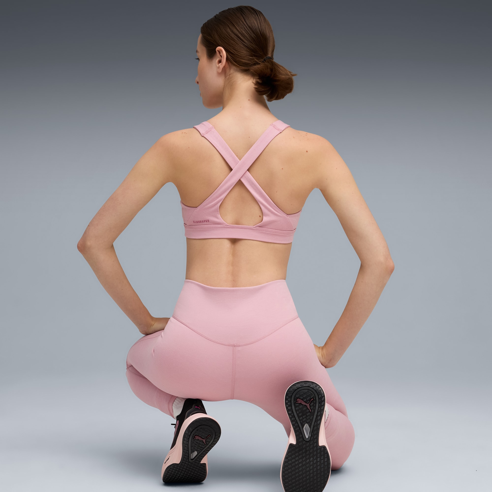 CLOUDSPUN trainingsbeha voor dames, Poised Pink Heather, large