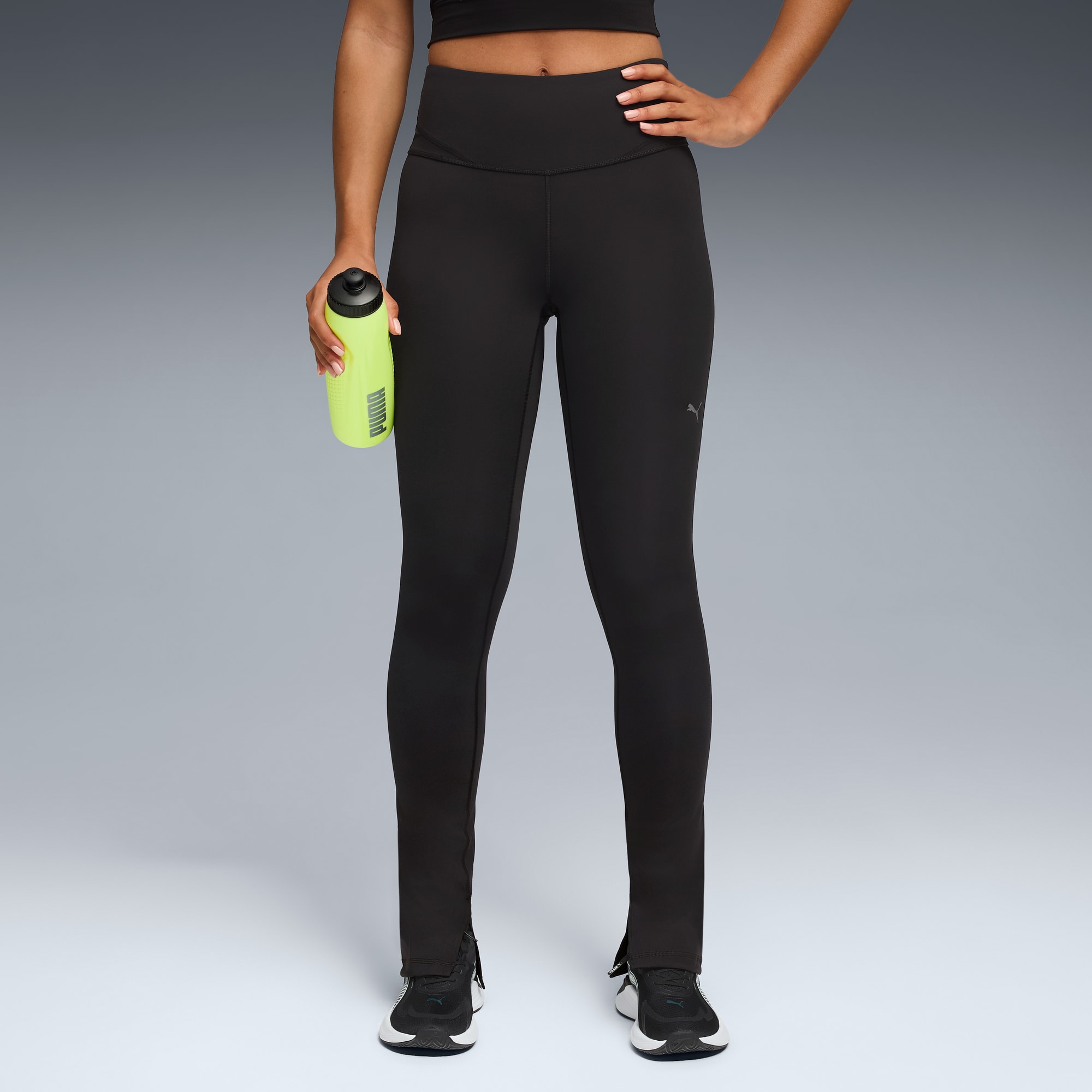 Damskie legginsy PUMA SHAPE z rozcięciem, PUMA Black, large