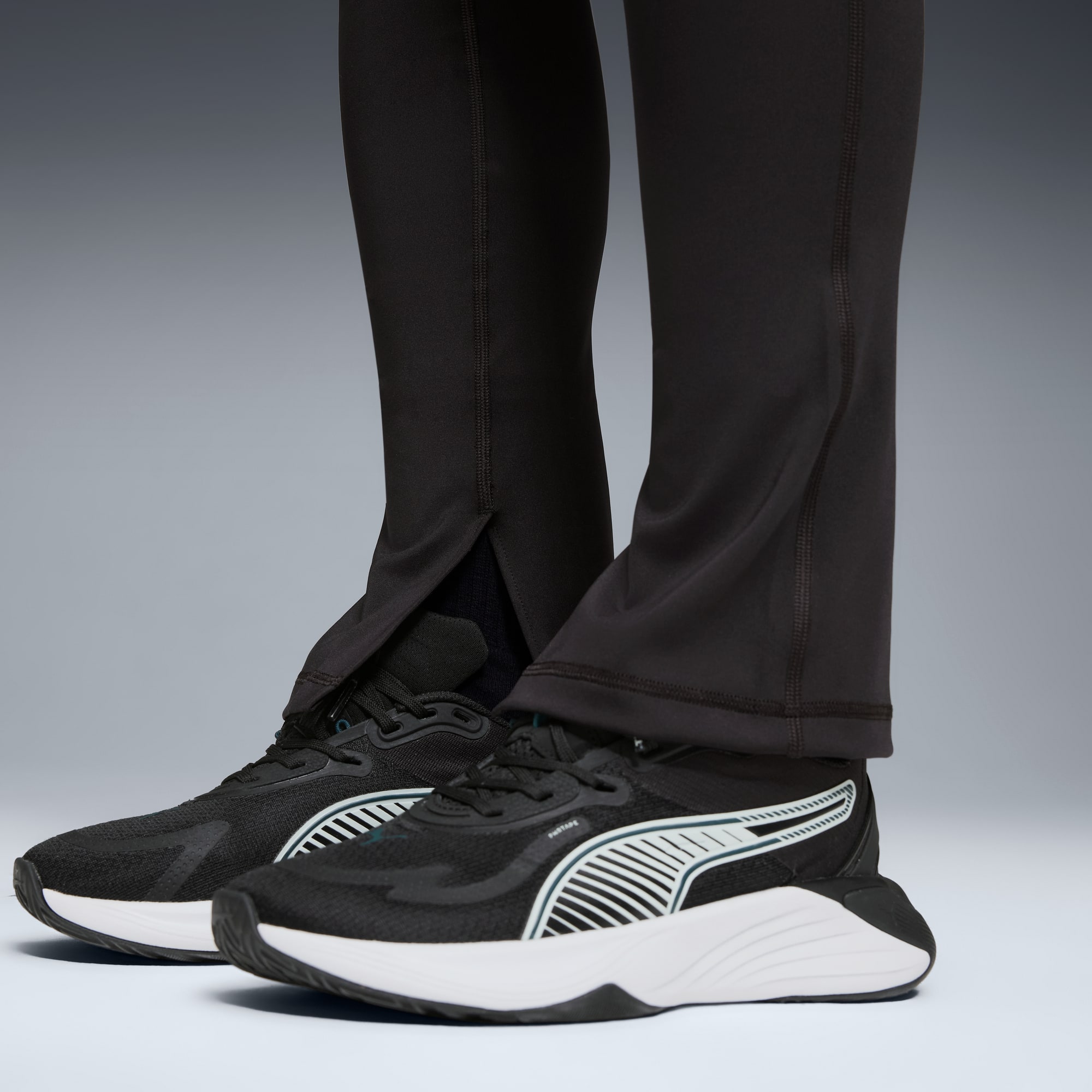 Damskie legginsy PUMA SHAPE z rozcięciem, PUMA Black, large