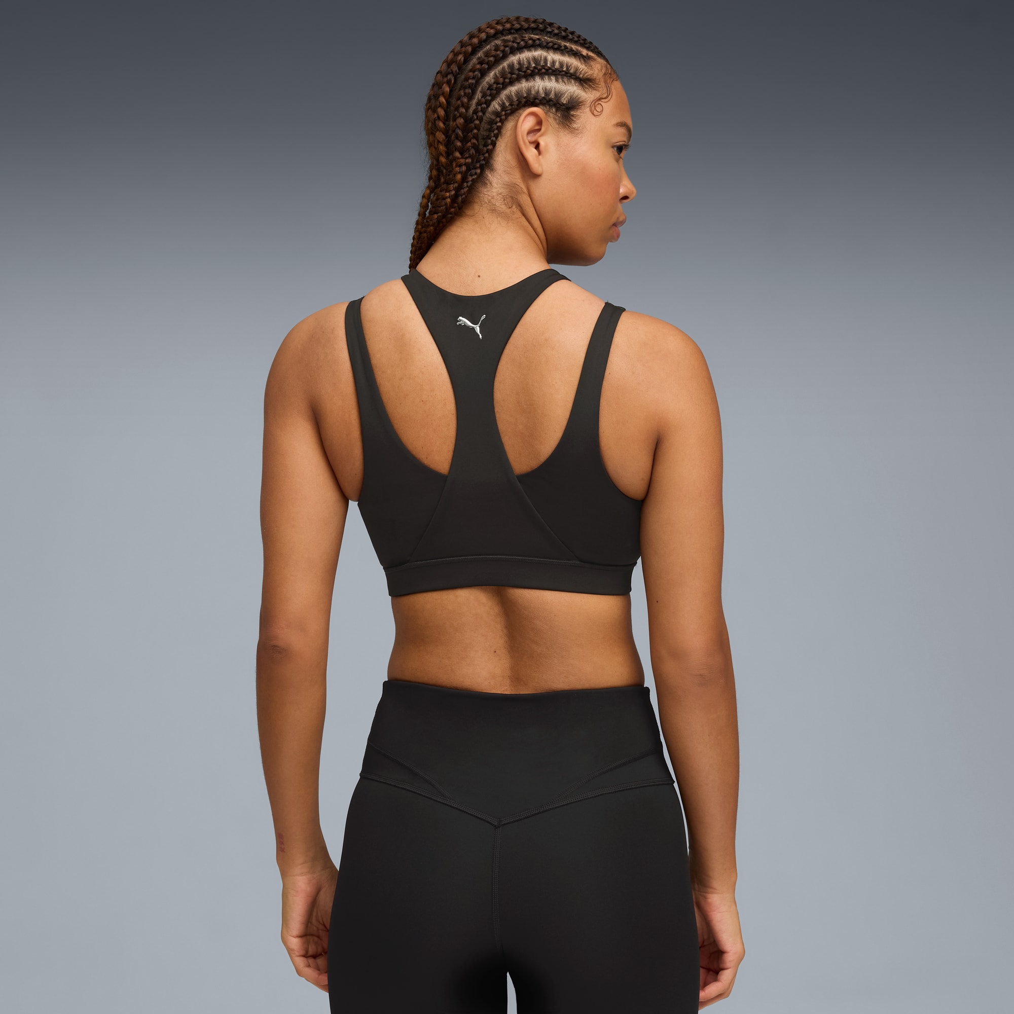 GREEN TERRAINS GRAPHIC BH für mittlere Belastung Damen, PUMA Black, large